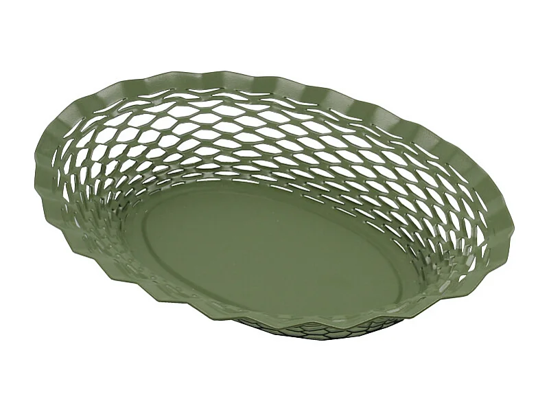 Corbeille à pain kaki 25x18 cm