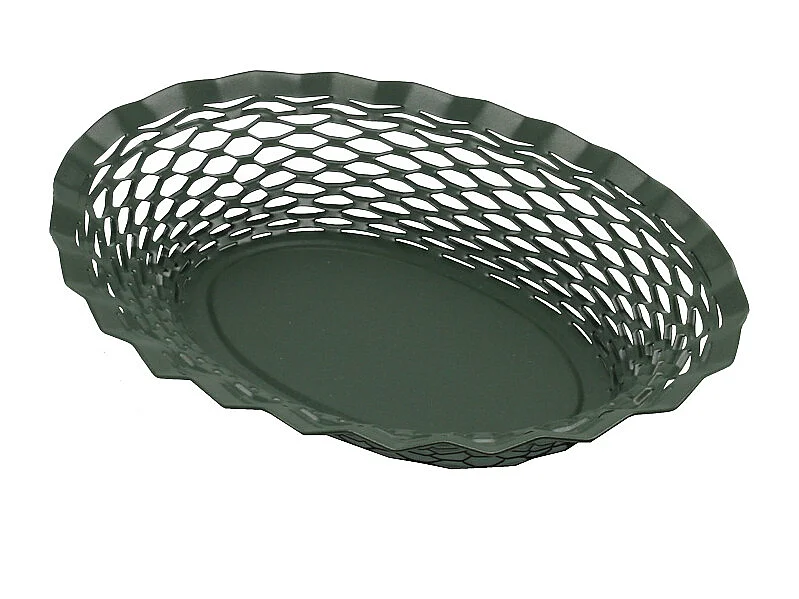 Corbeille à pain vert sapin 25x18 cm