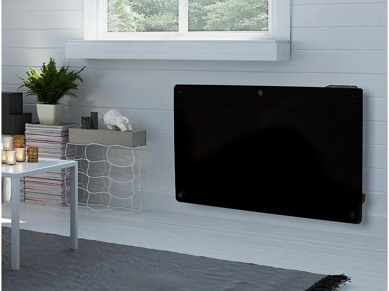 Radiatore con pannello in vetro e controllo WiFi App