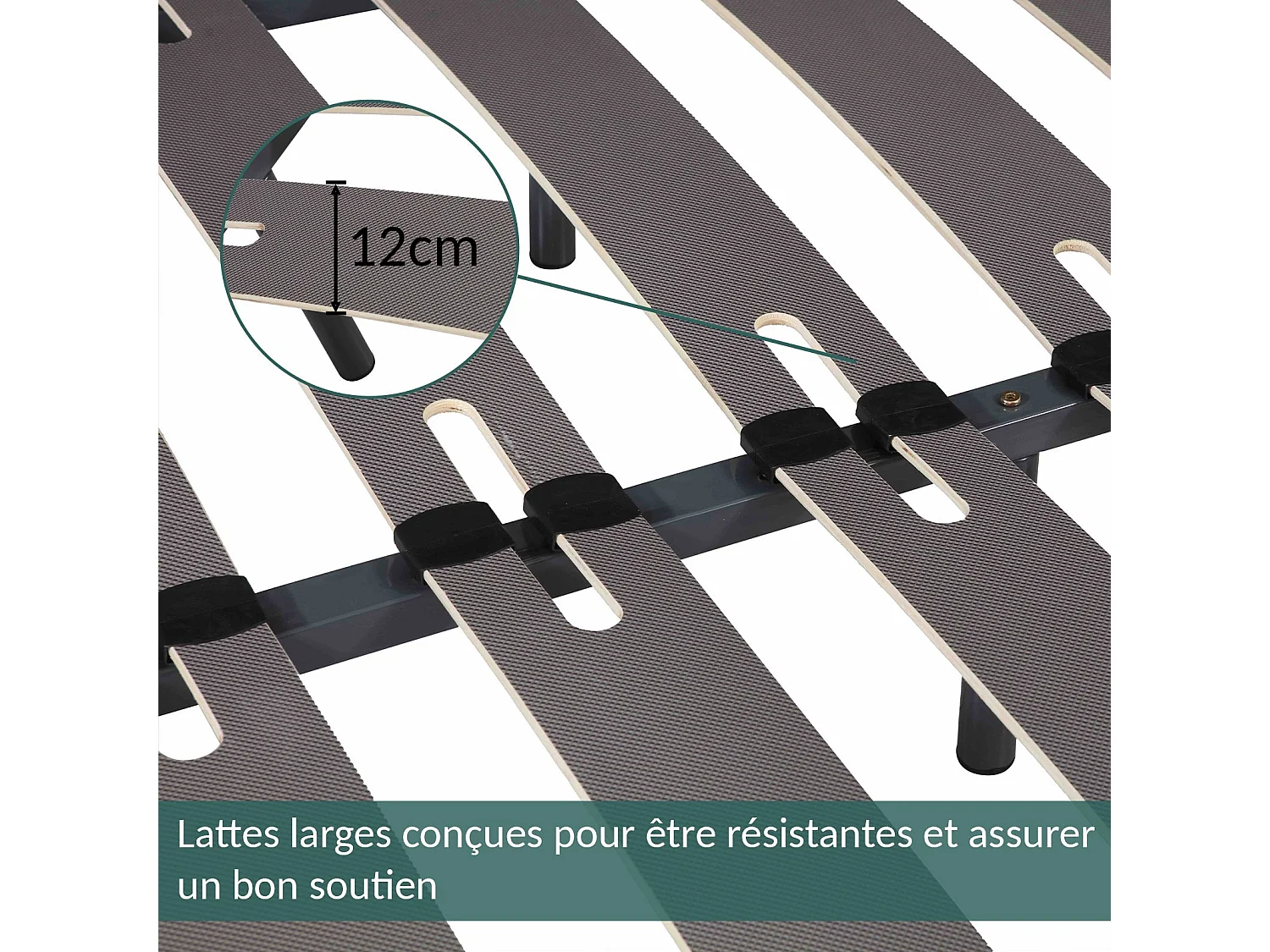 Sommier Robuflex : Confort morphologique avec lattes larges