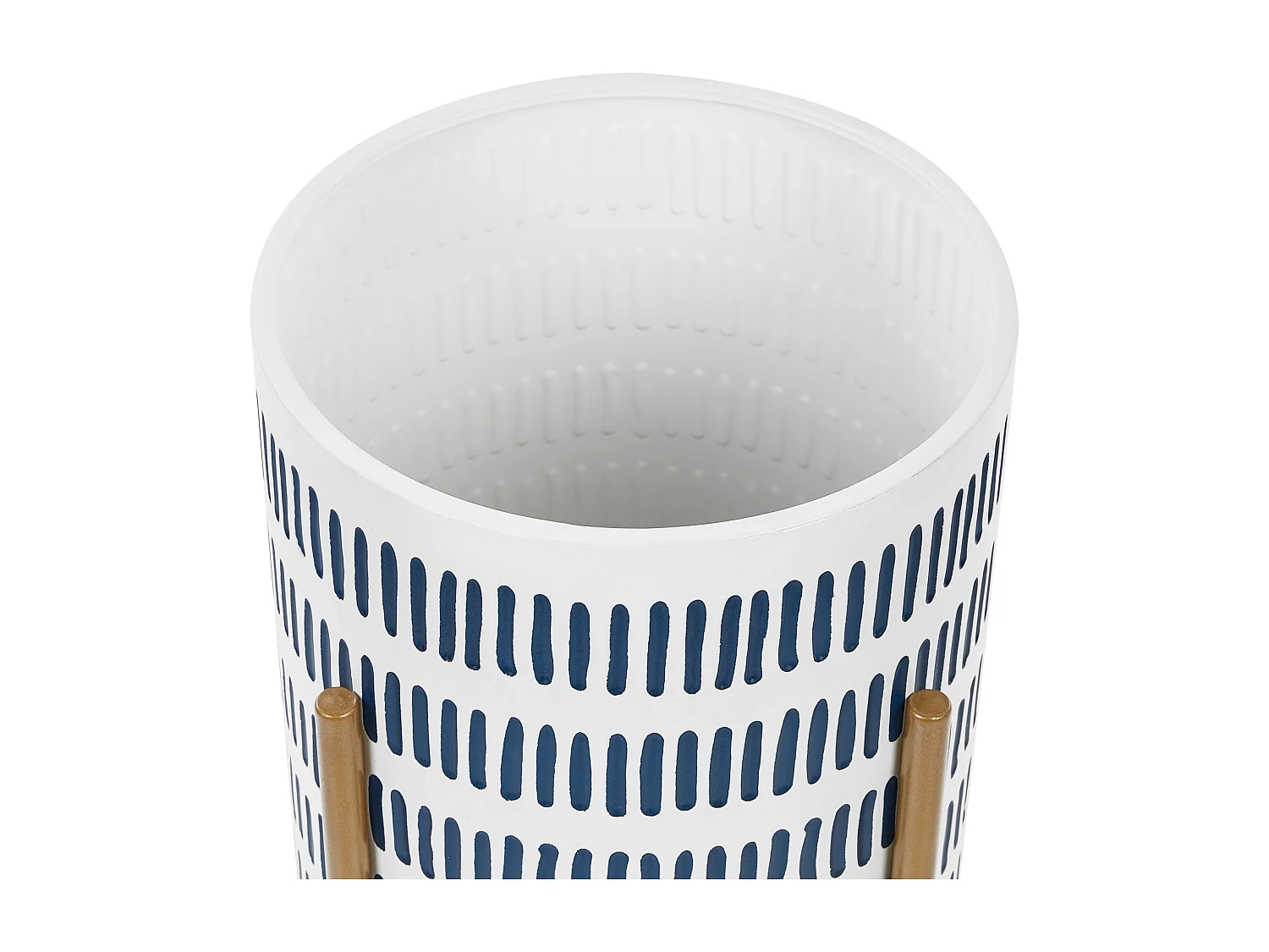 Cache-pot sur pied NEMOROSA Métal 31 cm Blanc