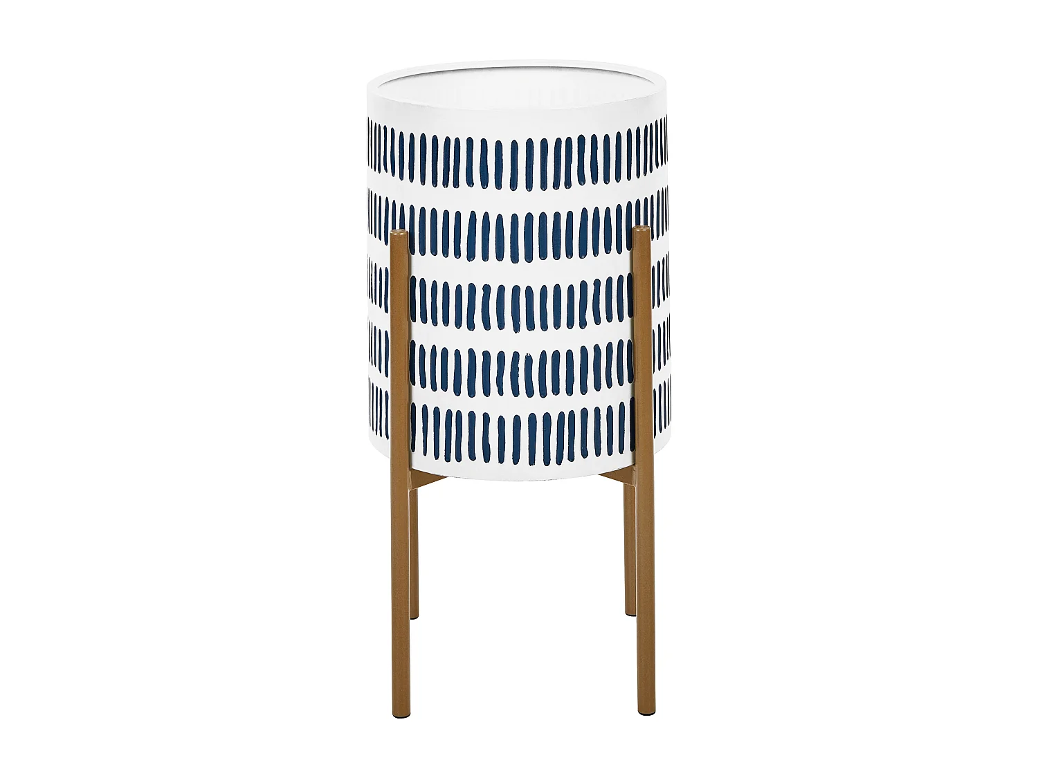 Verhoogde bloempot NEMOROSA Metaal 31 cm Wit