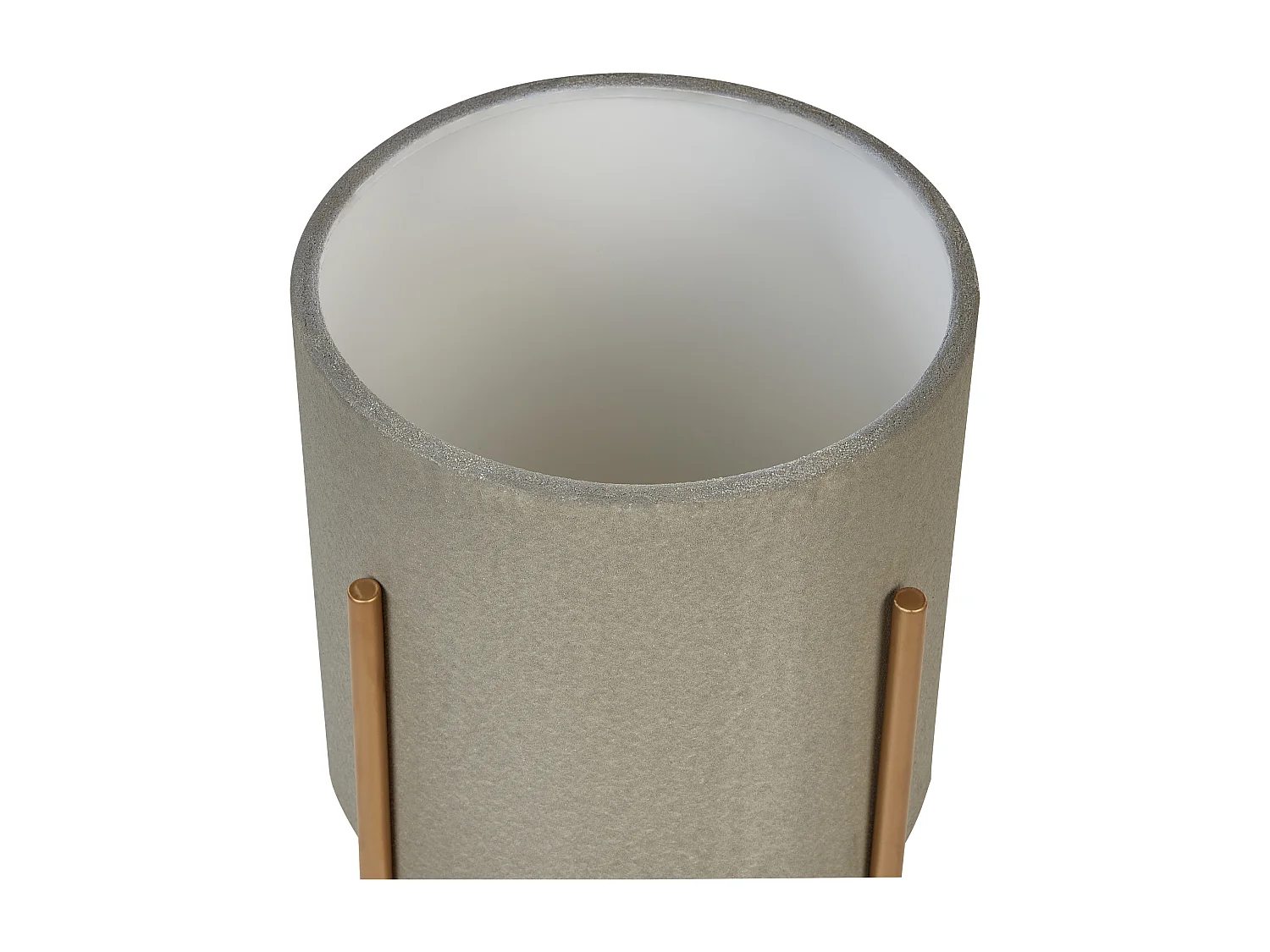 Cache-pot sur pied HYBRIDUM Métal 33 cm Gris