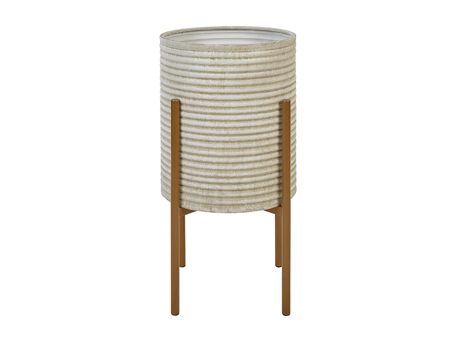 Elevated Plant Pot ALPINUS Metal 31 cm Taupe