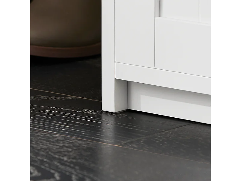 Ławka na buty z drzwiami przesuwnymi FSR133-K-W