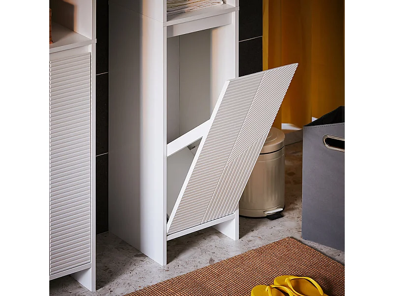 Mueble Columna de Baño Armario Alto para Baño Estanterías BZR158-W SoBuy ES