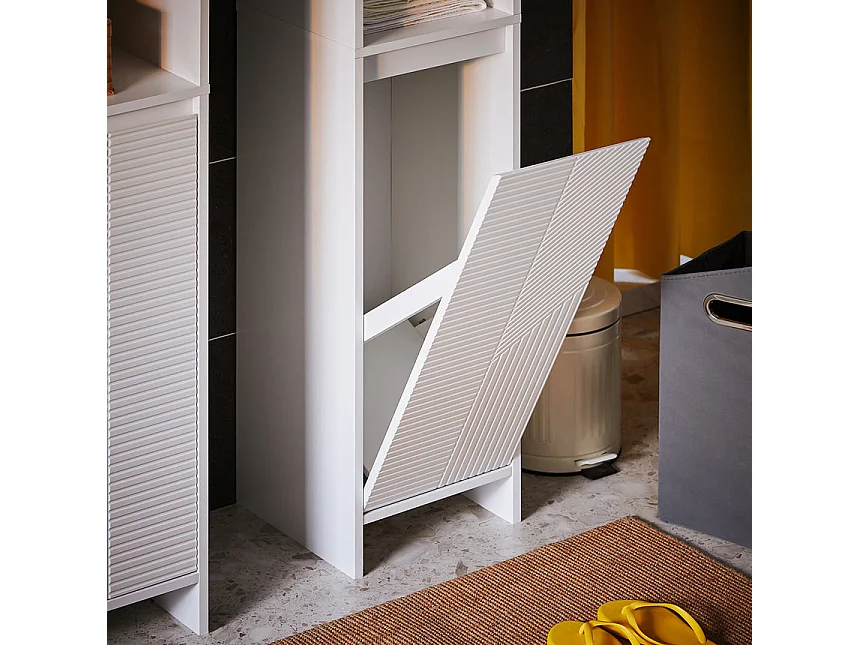 Mueble Columna de Baño Armario Alto para Baño Estanterías BZR158-W SoBuy ES