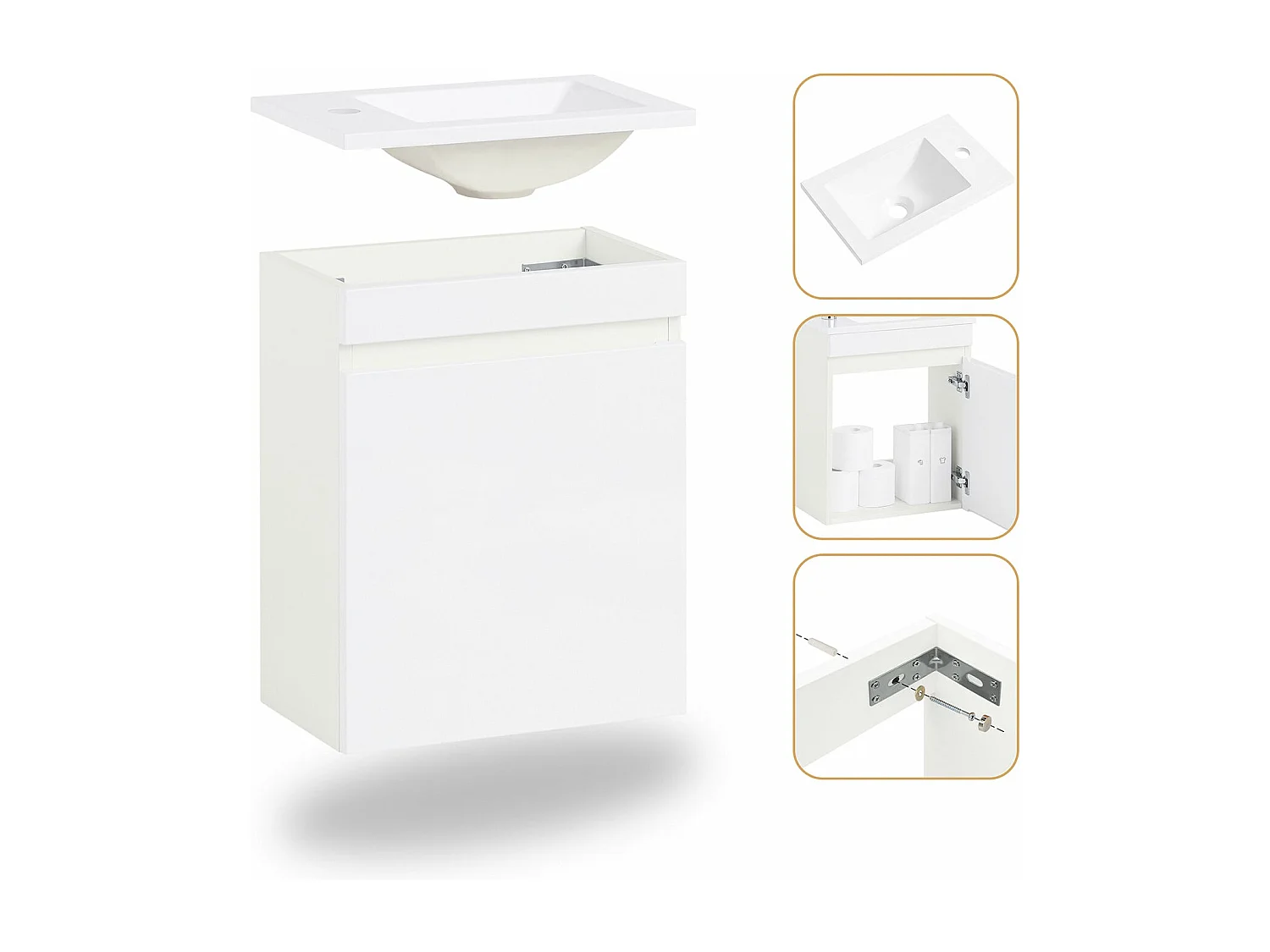 SoBuy Badmöbel-Sets BZR170-SET