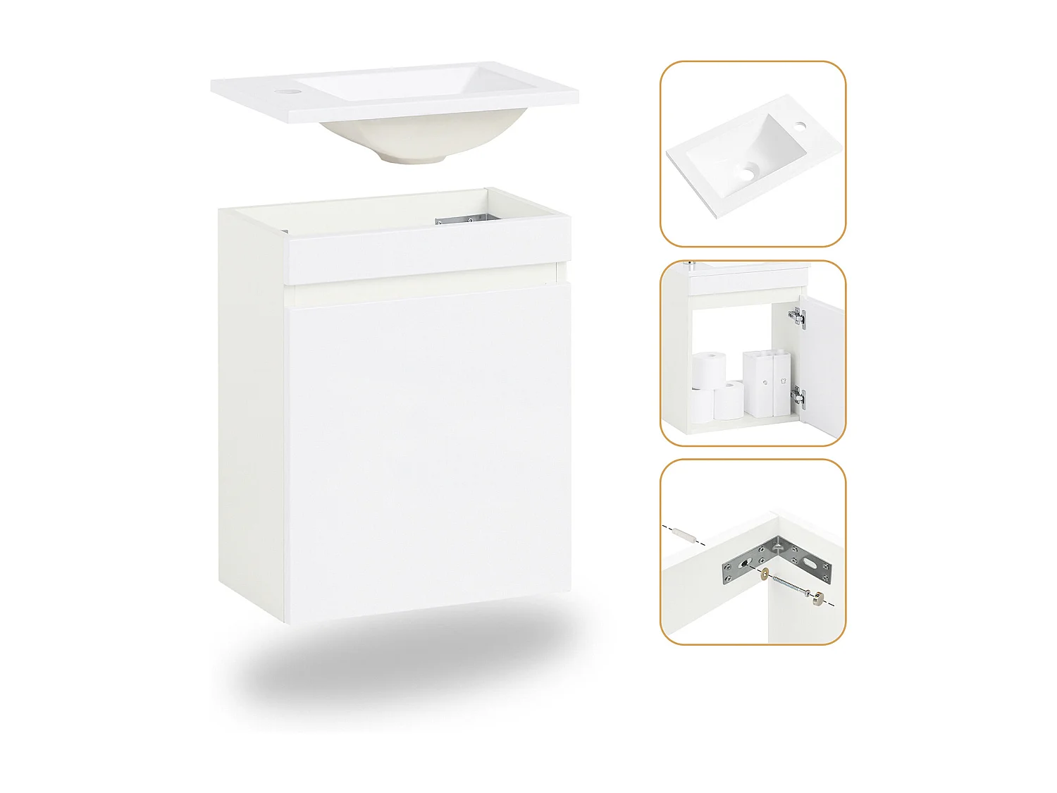 SoBuy Badmöbel-Sets BZR170-SET