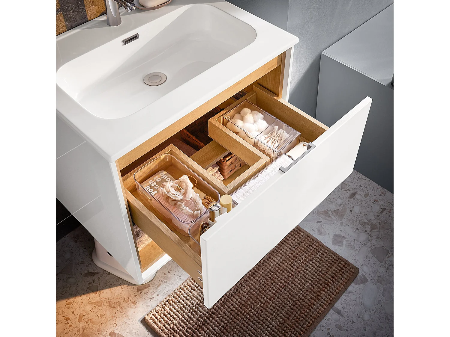 SoBuy armário de banheiro, Armário de banheiro sob a pia, Armário de lavagem BZR171-N