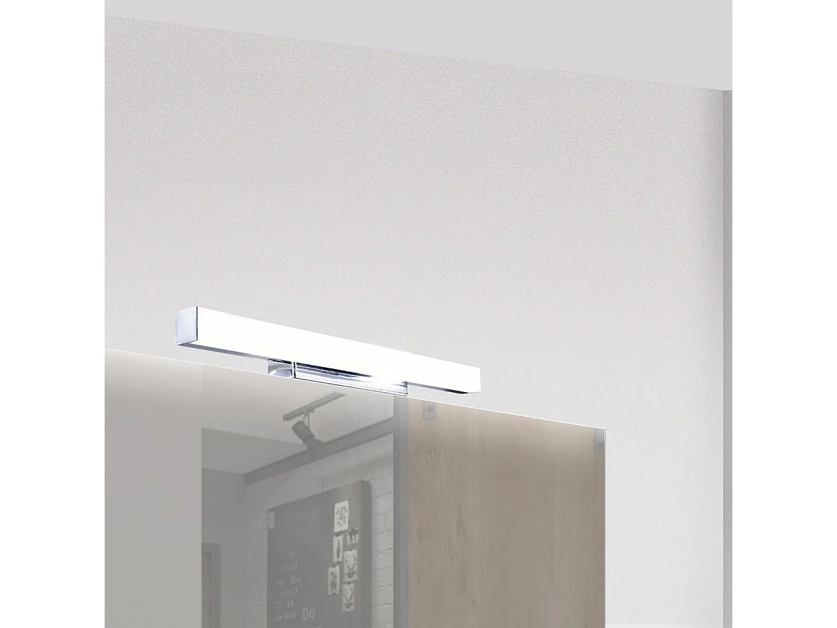 Applique de salle de bain 41cm chrome (12W 960lm 4000K IP44) - Voltman