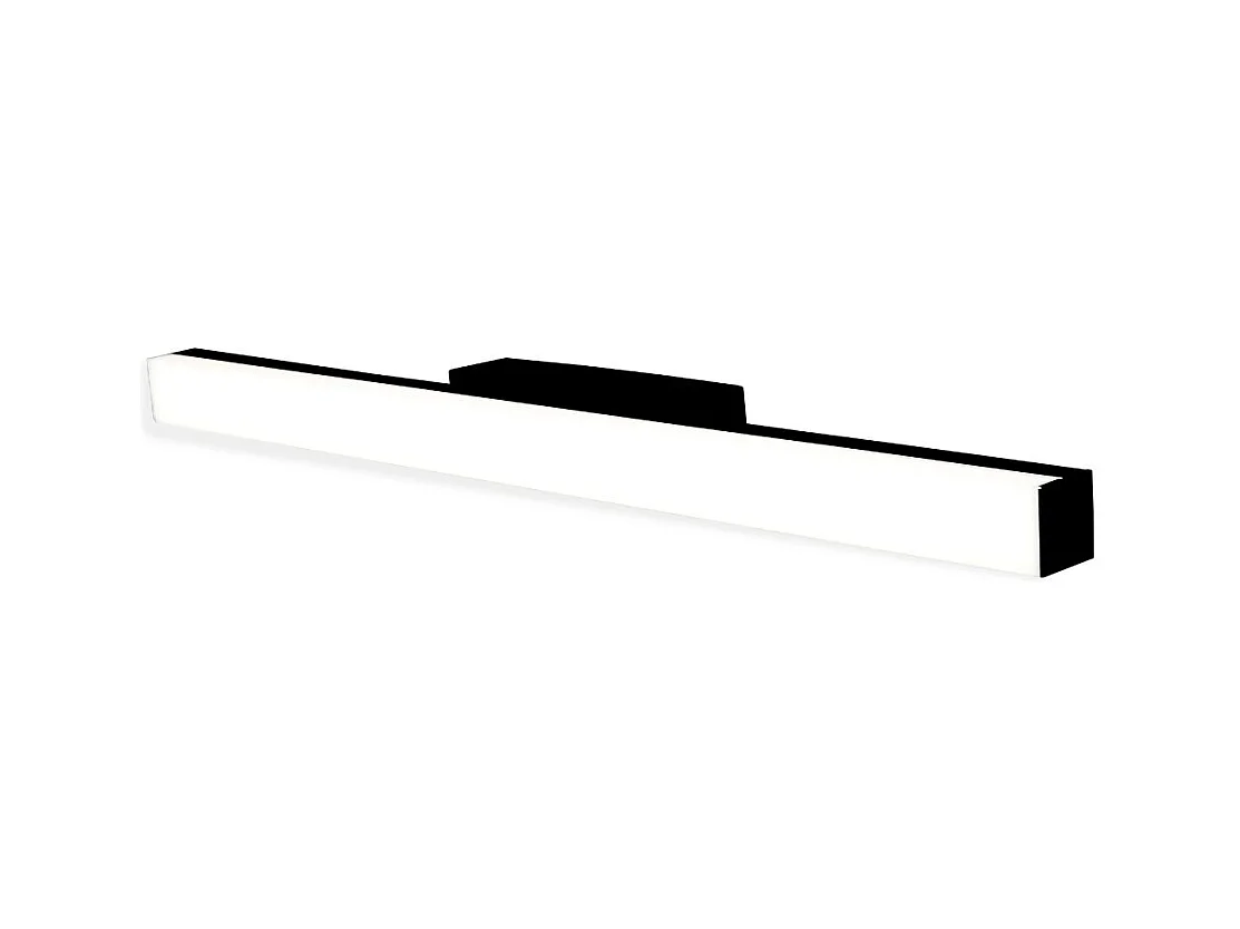 Applique de salle de bain 53cm Noire (16W 1280lm 4000K IP44) - Voltman