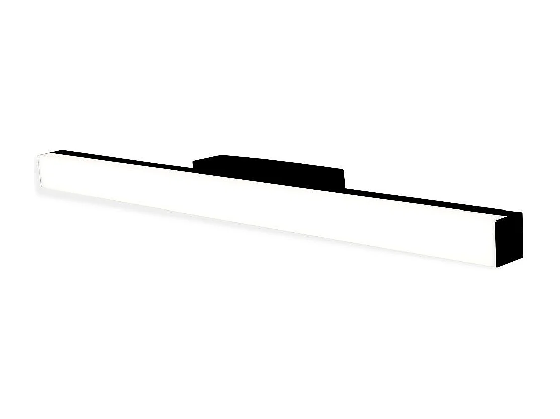 Applique de salle de bain 53cm Noire (16W 1280lm 4000K IP44) - Voltman