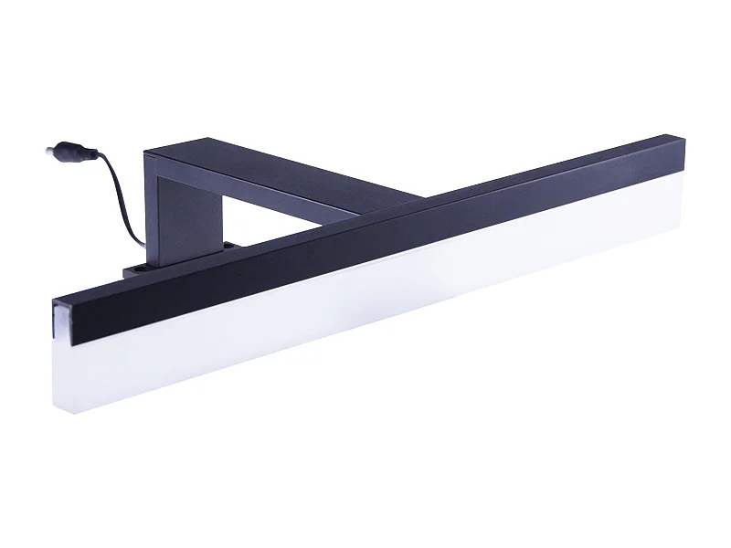 Applique de salle de bain 32cm Noire (7W 560lm 4000K IP44) - Voltman