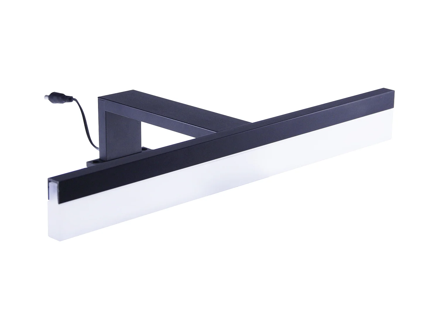 Applique de salle de bain 32cm Noire (7W 560lm 4000K IP44) - Voltman