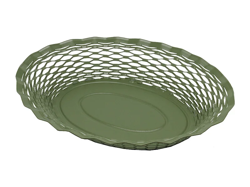 Corbeille à pain kaki 30x24 cm