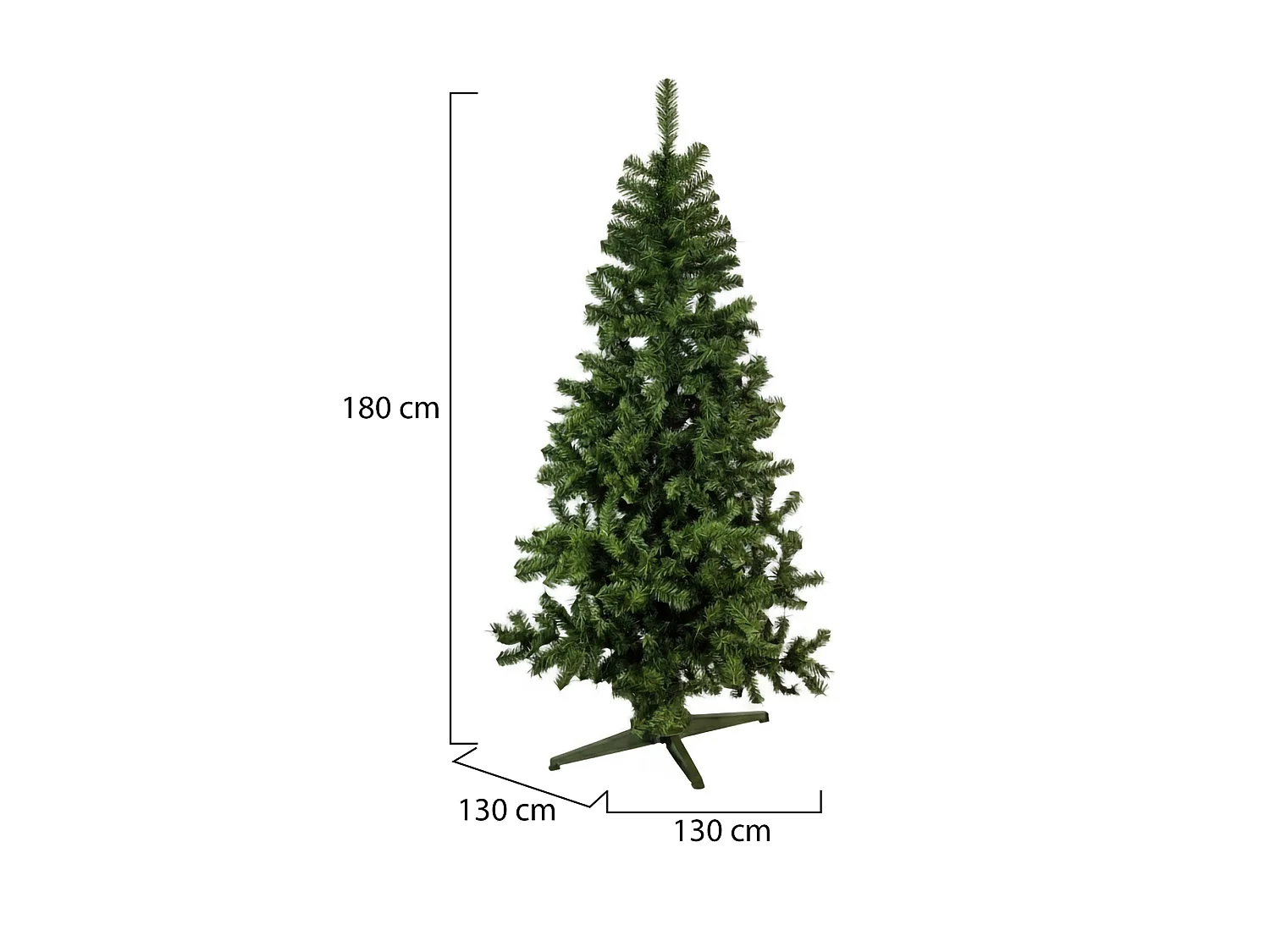 Sapin de Noël 150 cm Jingles, Pin artificiel, Arbre à effet réel, Sapin de Noël, Made in Italy, 80x80 h150 cm, Vert