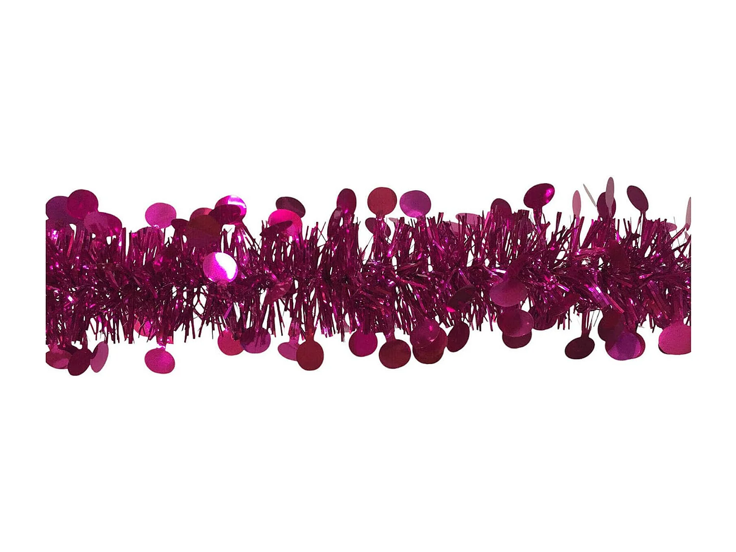 Décoration de Noël Dstrak, Ornement de Noël, Ornement de fête, Décoration festive, Made in Italy, 1000x8 h8 cm, Fuchsia