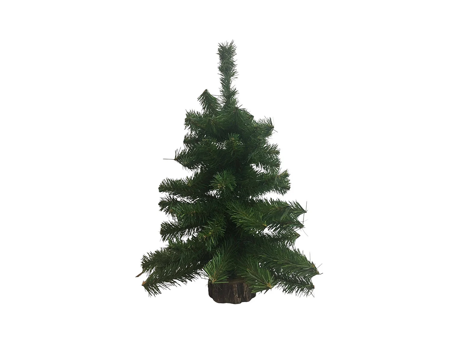 Décoration de Noël Dcol, Ornement de Noël, Ornement de fête, Décoration festive, Made in Italy, 16x16 h60 cm, Vert et Marron