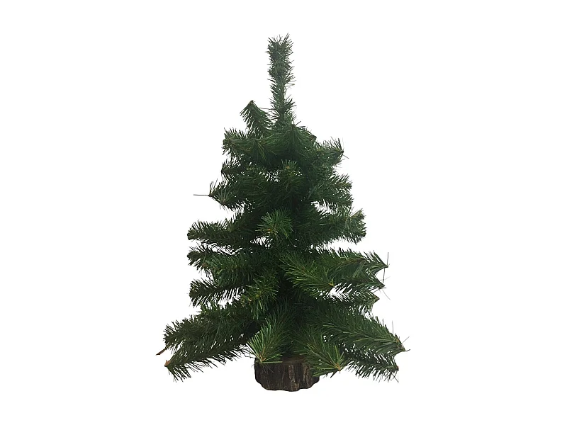 Dmora - Decorazione da Natale Vizzini, 16x16 h60 cm, Verde e Marrone