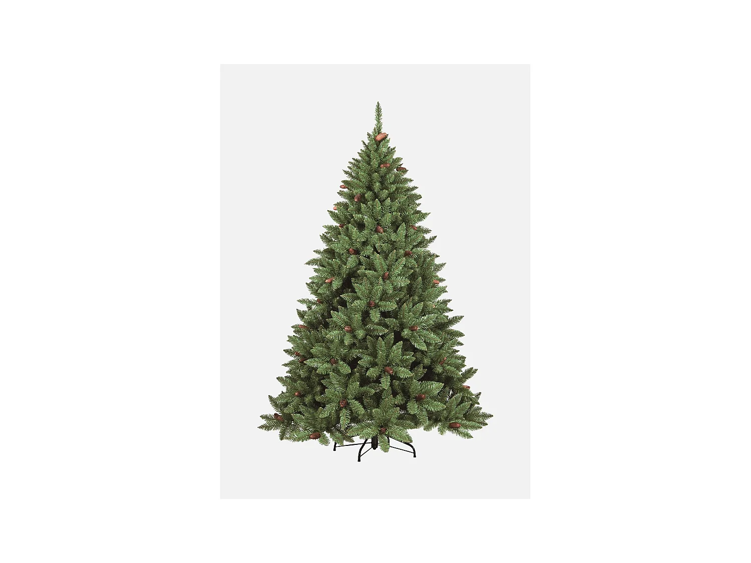 Sapin de Noël 120 cm Lapland, Pin artificiel, Arbre à effet réel, Sapin de Noël, 89x89 h120 cm, Vert