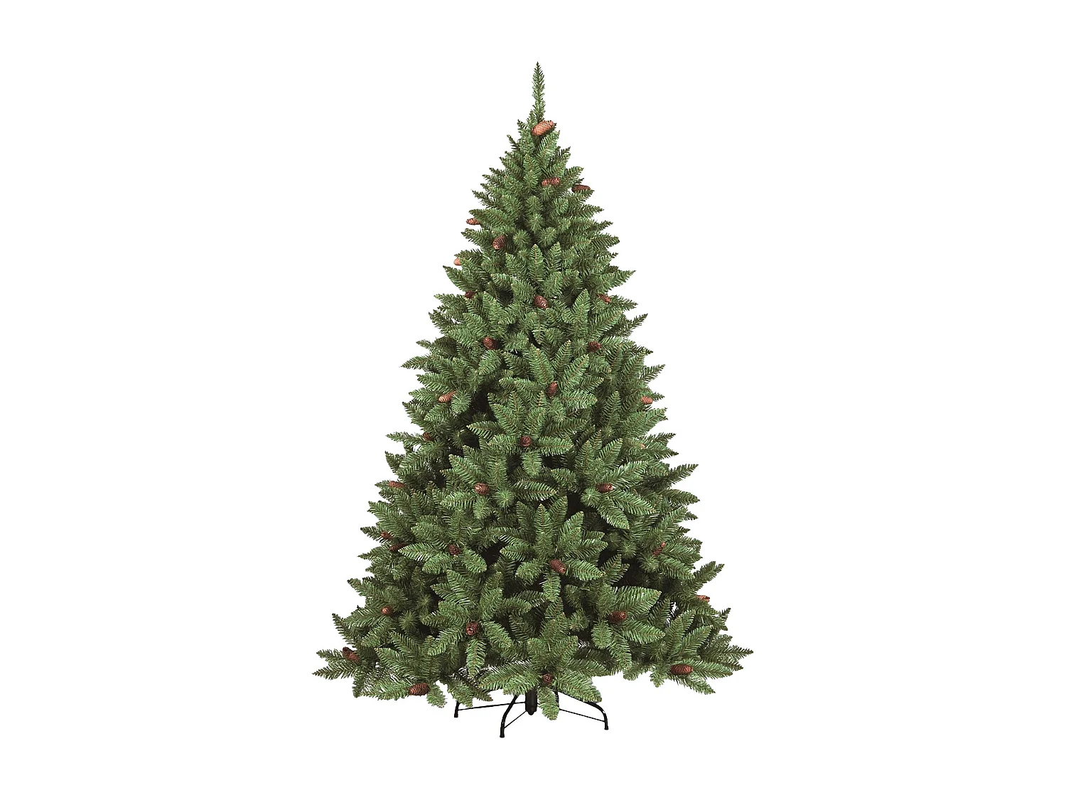 Weihnachtsbaum 120 cm Lapland, Künstliche Kiefer, Realistischer Baum, Tannenbaum, 89x89 h120 cm, Grün
