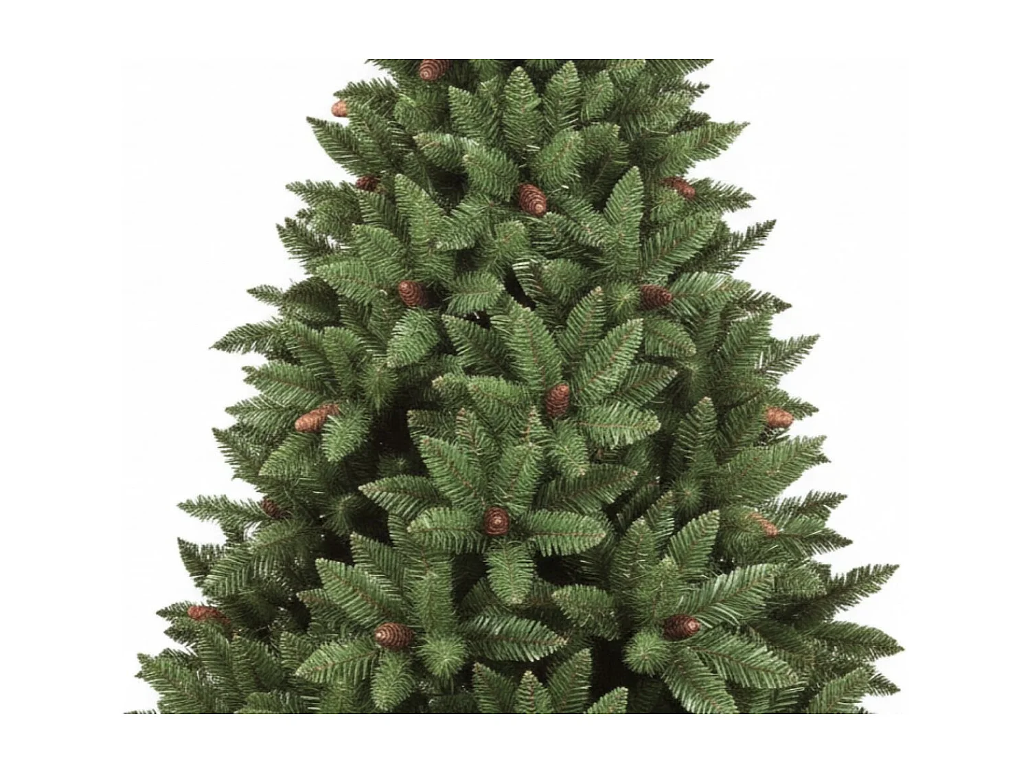 Weihnachtsbaum 120 cm Lapland, Künstliche Kiefer, Realistischer Baum, Tannenbaum, 89x89 h120 cm, Grün