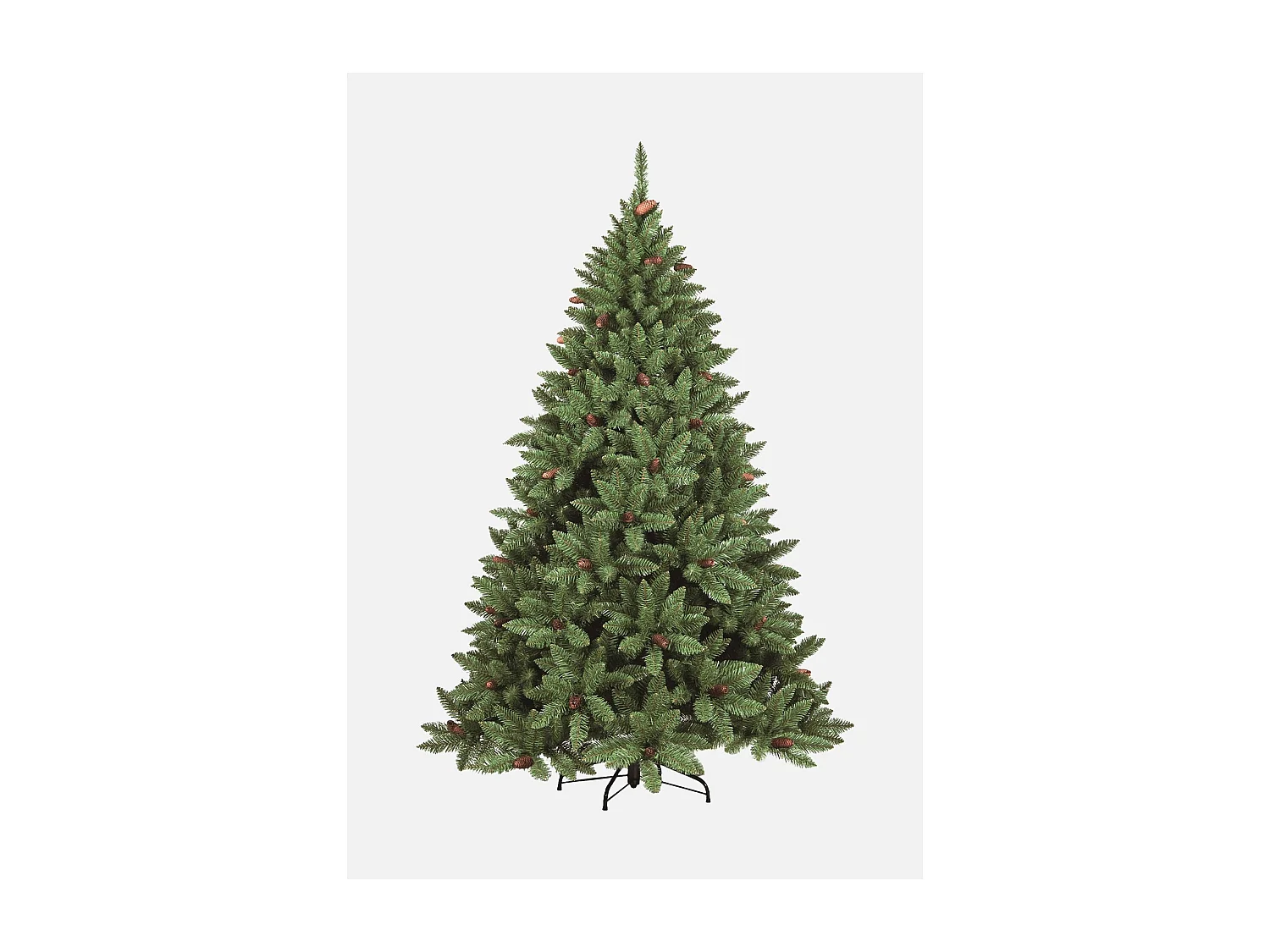 Sapin de Noël 120 cm Lapland, Pin artificiel, Arbre à effet réel, Sapin de Noël, 89x89 h120 cm, Vert