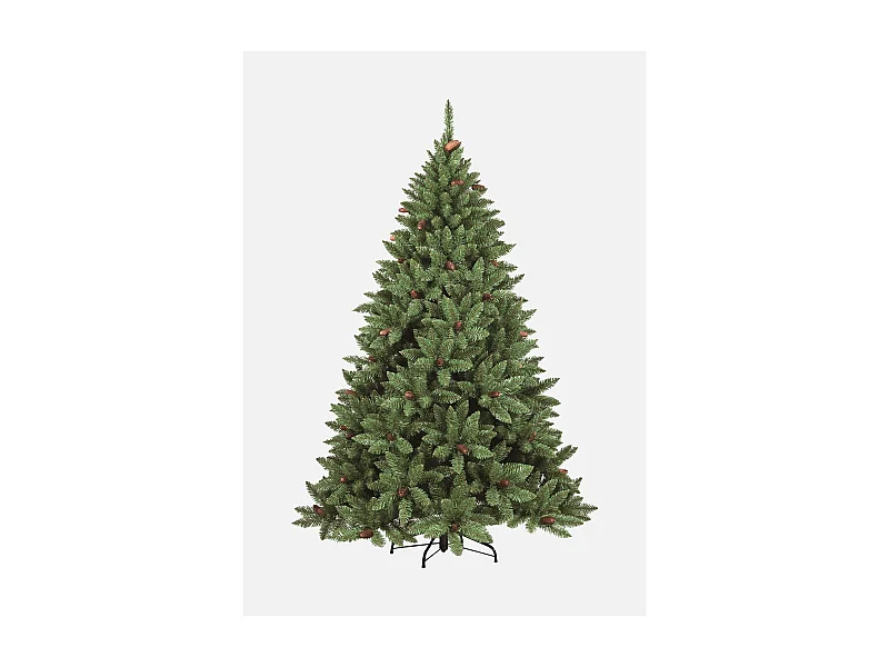 Weihnachtsbaum 120 cm Lapland, Künstliche Kiefer, Realistischer Baum, Tannenbaum, 89x89 h120 cm, Grün