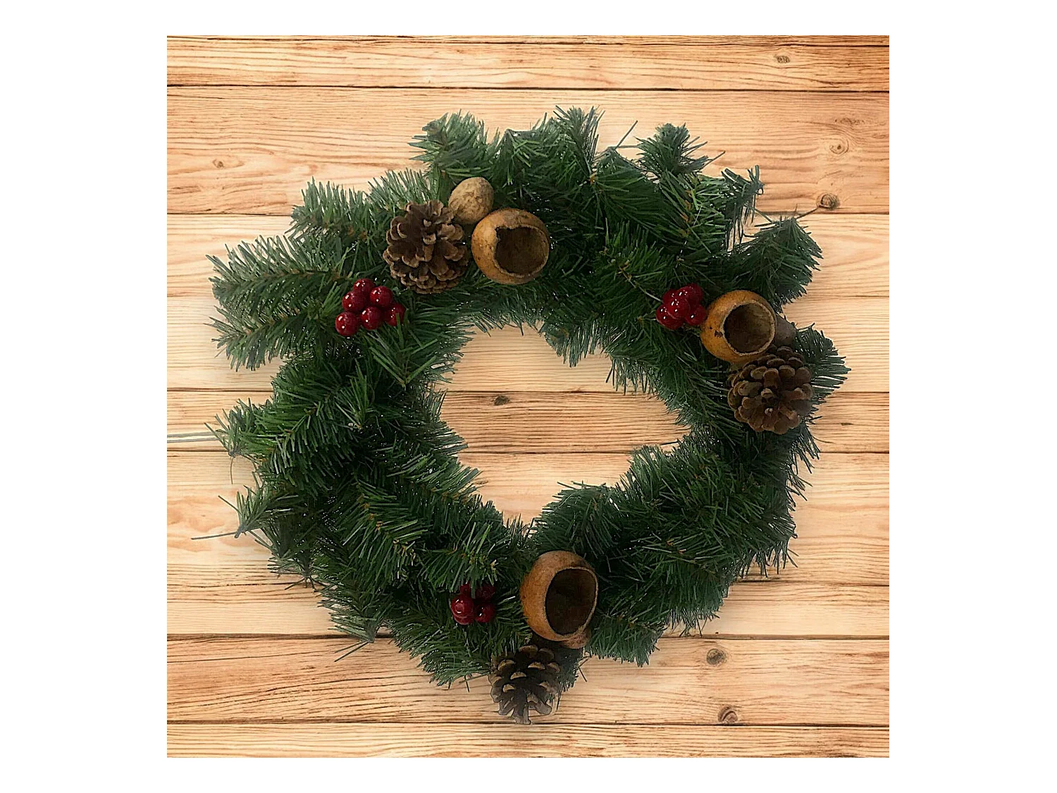 Décoration de Noël Djaege, Ornement de Noël, Ornement de fête, Décoration festive, Made in Italy, 35x35 h3 cm, Vert