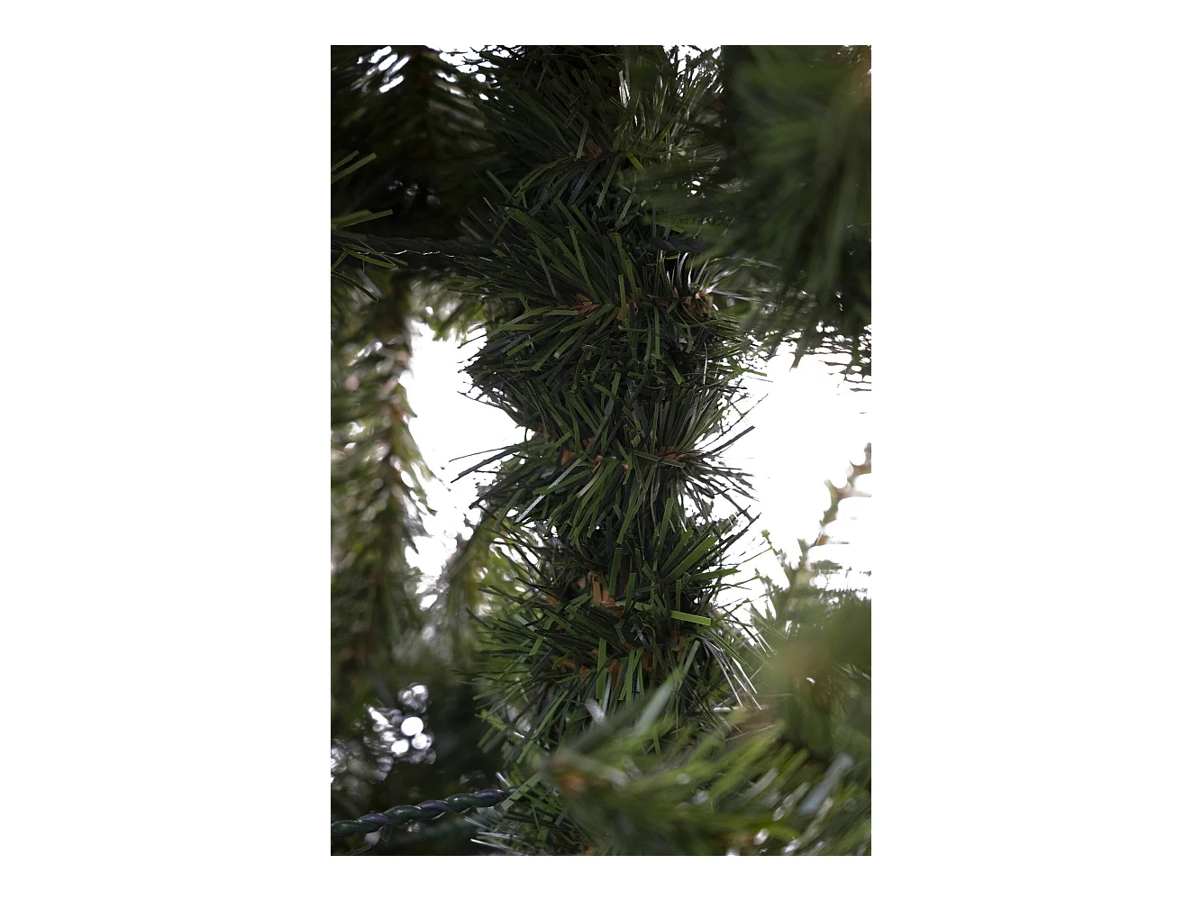 Sapin de Noël Tinsel, Pin artificiel, Arbre à effet réel, Sapin de Noël, Made in Italy, 150x150 h250 cm, Vert