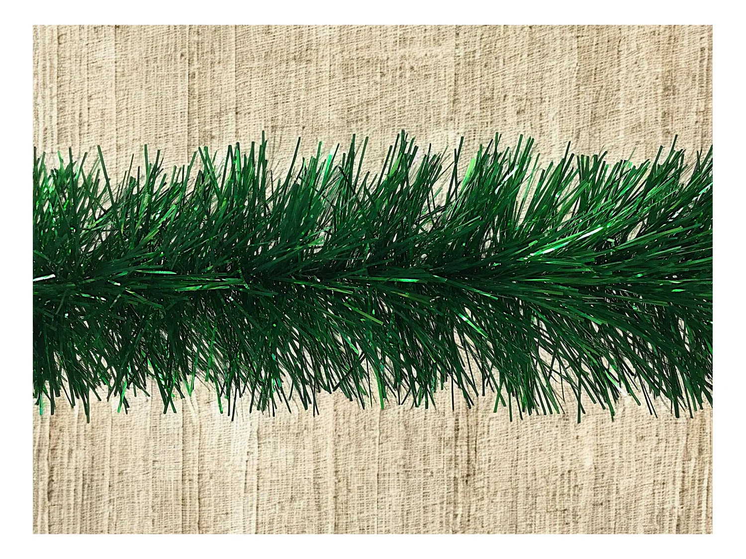 Décoration de Noël Dconner, Ornement de Noël, Ornement de fête, Décoration festive, Made in Italy, 500x15 h15 cm, Vert