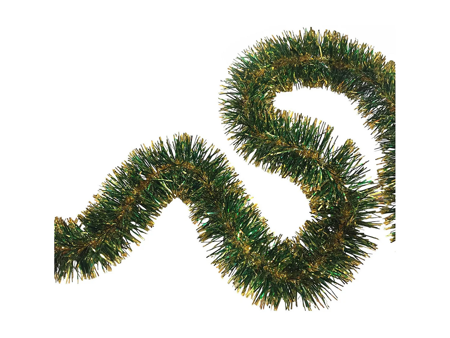 Decoração de Natal Dmccarth, Decoração de Natal, Enfeite de Natal, Decoração festiva, Fabricado em Itália, 1000x7 h7 cm, Verde e Dourado