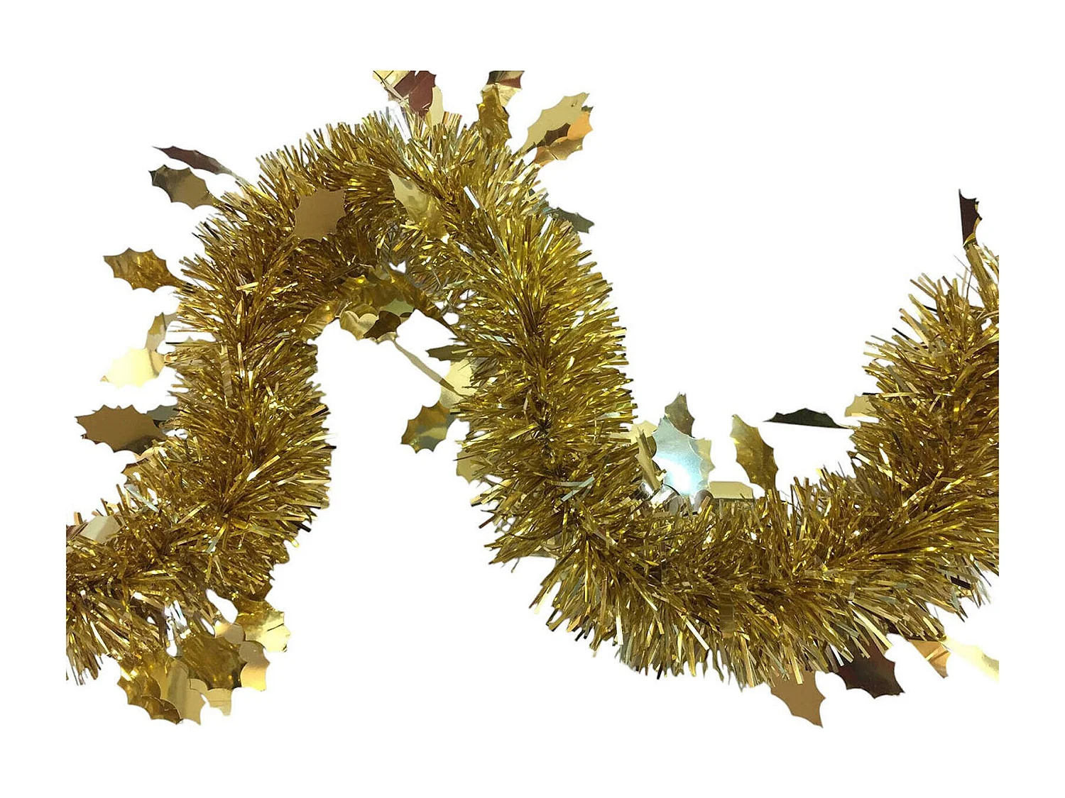 Decoración de Navidad Dlowr, Adorno navideño, Ornamento de Navidad, Decoración festiva, Made in Italy, 1000x8 h8 cm, Oro