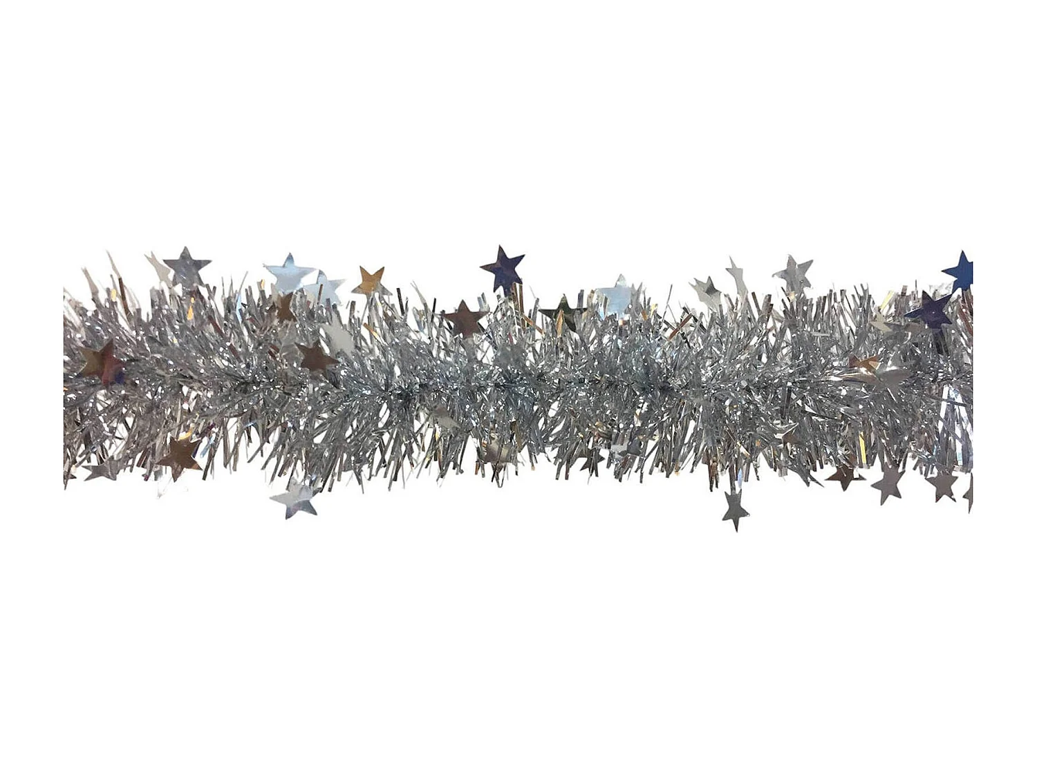 Weihnachtsdekoration Dyoun, Weihnachtsdekor, Weihnachtsornament, Festliche Dekoration, Made in Italy, 1000x8 h8 cm, Silber