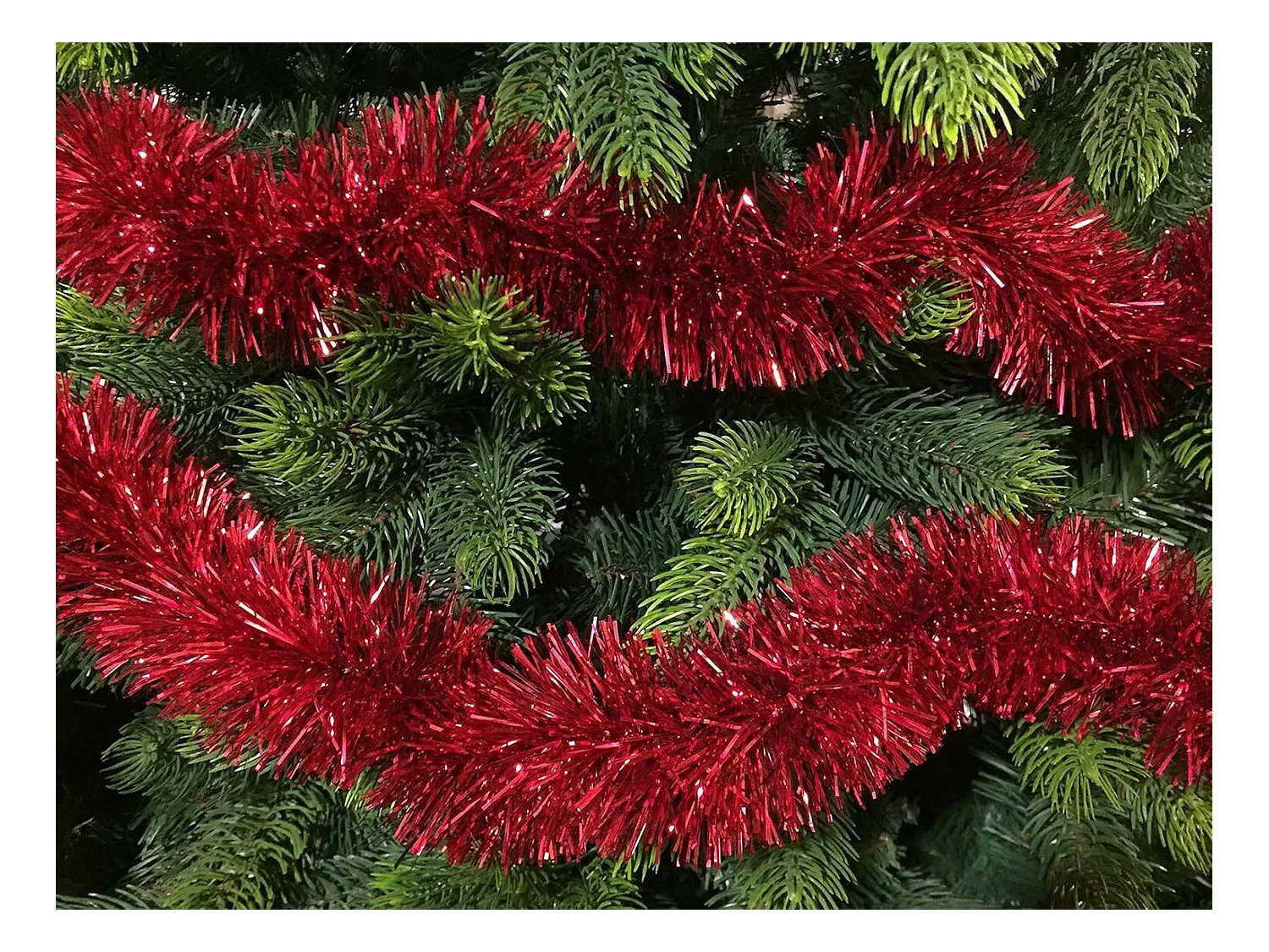 Décoration de Noël Dros, Ornement de Noël, Ornement de fête, Décoration festive, Made in Italy, 1000x8 h8 cm, Rouge
