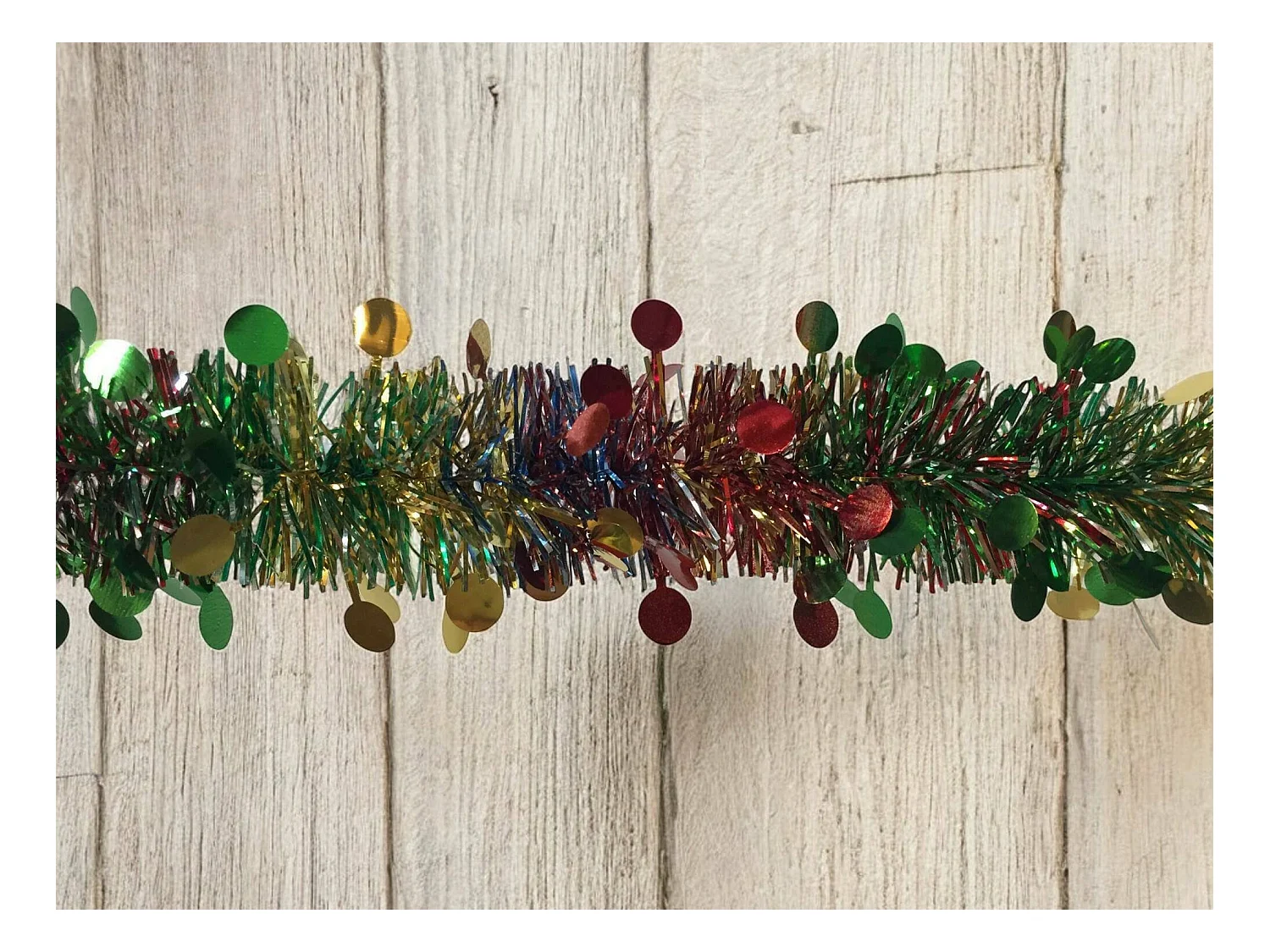 Décoration de Noël Dstrak, Ornement de Noël, Ornement de fête, Décoration festive, Made in Italy, 1000x8 h8 cm, Arc-en-ciel