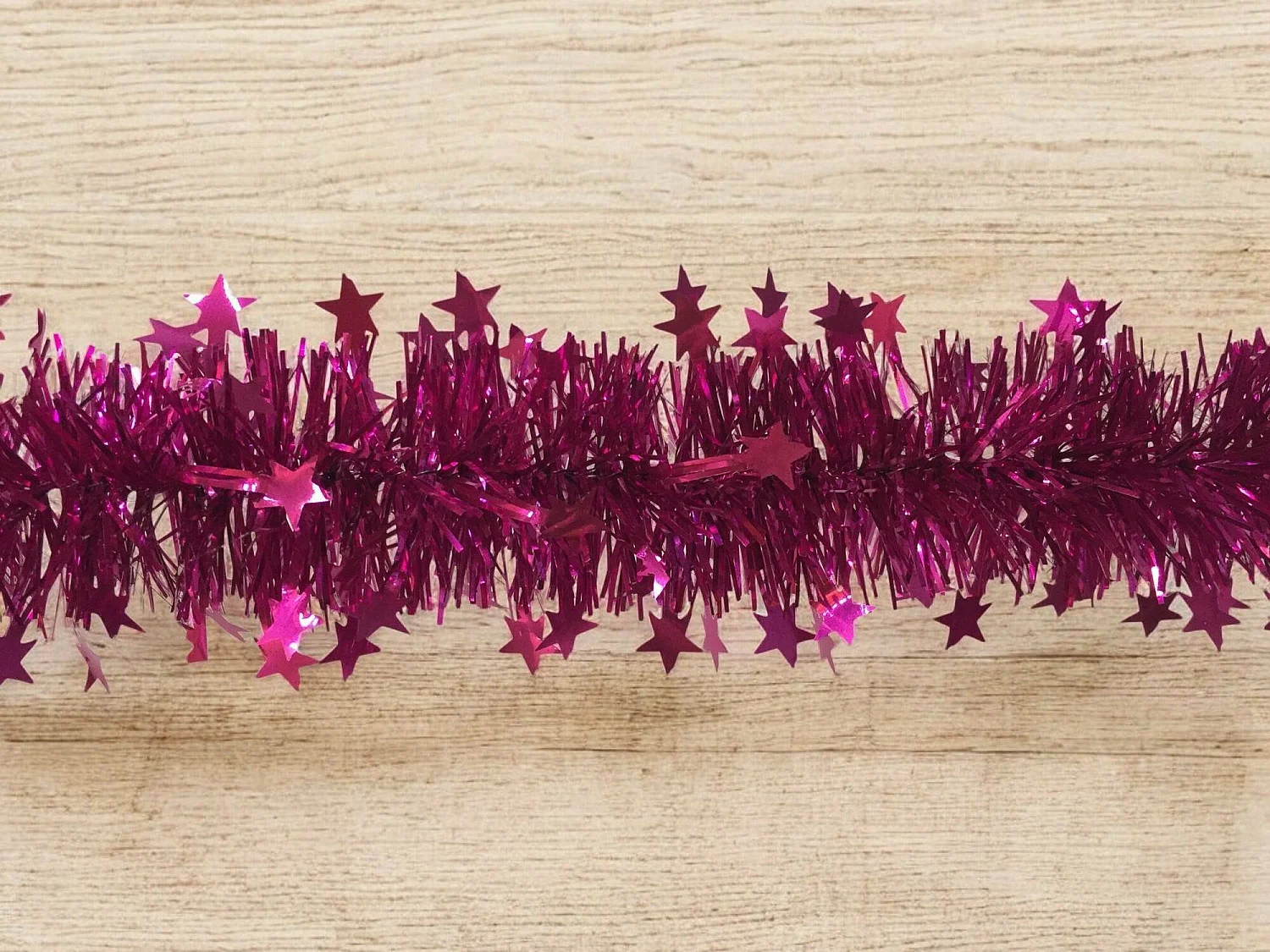 Décoration de Noël Dyoun, Ornement de Noël, Ornement de fête, Décoration festive, Made in Italy, 1000x8 h8 cm, Fuchsia