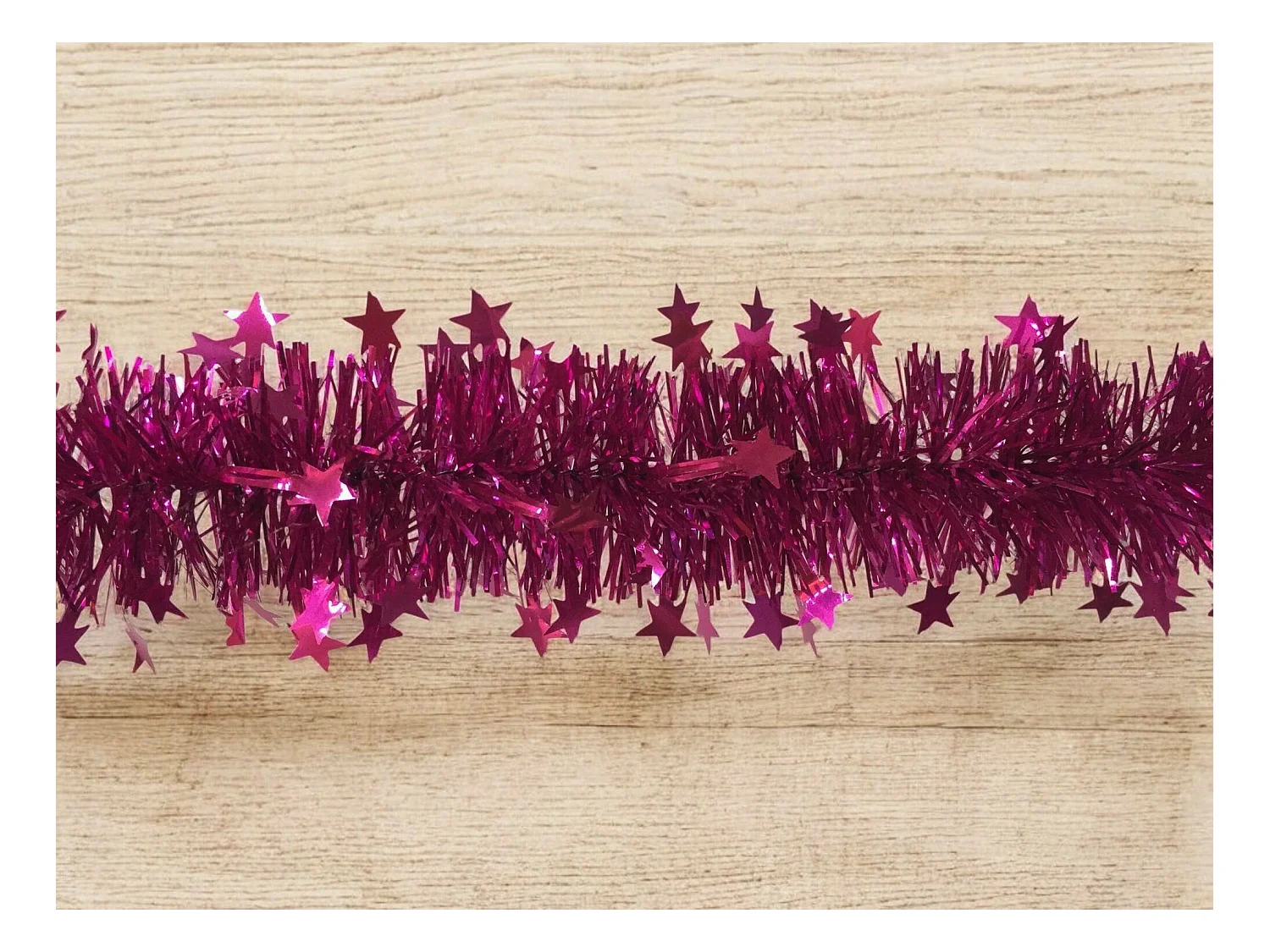 Décoration de Noël Dyoun, Ornement de Noël, Ornement de fête, Décoration festive, Made in Italy, 1000x8 h8 cm, Fuchsia