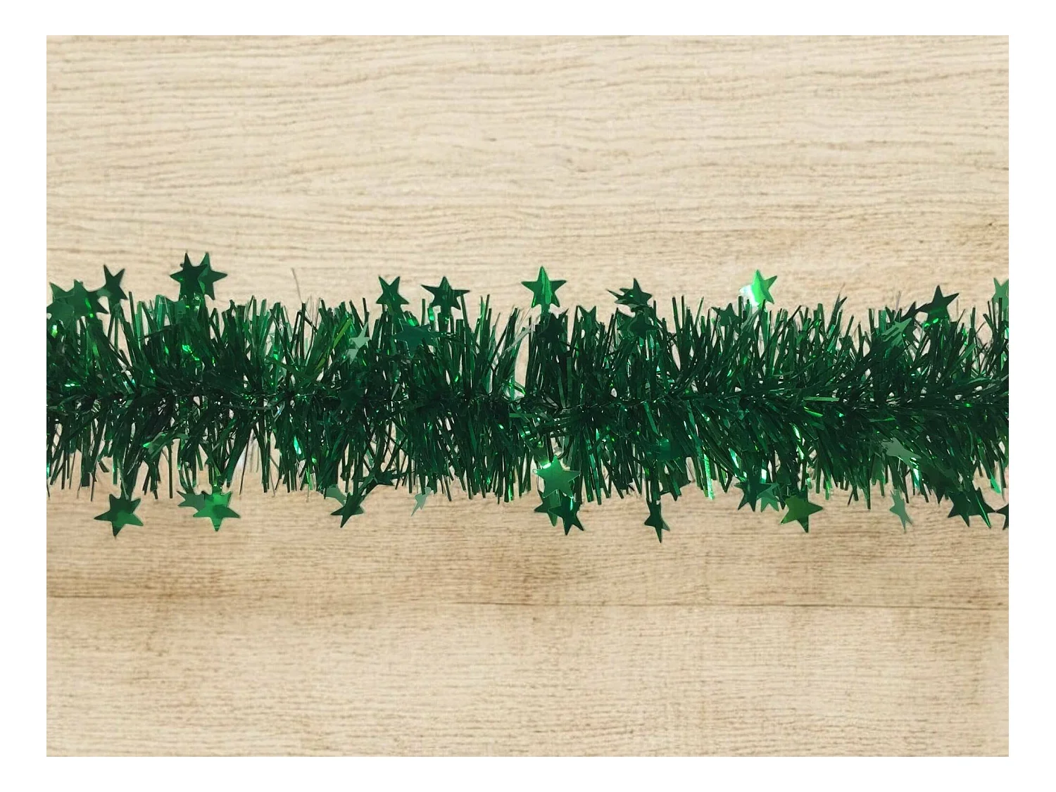 Décoration de Noël Dyoun, Ornement de Noël, Ornement de fête, Décoration festive, Made in Italy, 1000x8 h8 cm, Vert
