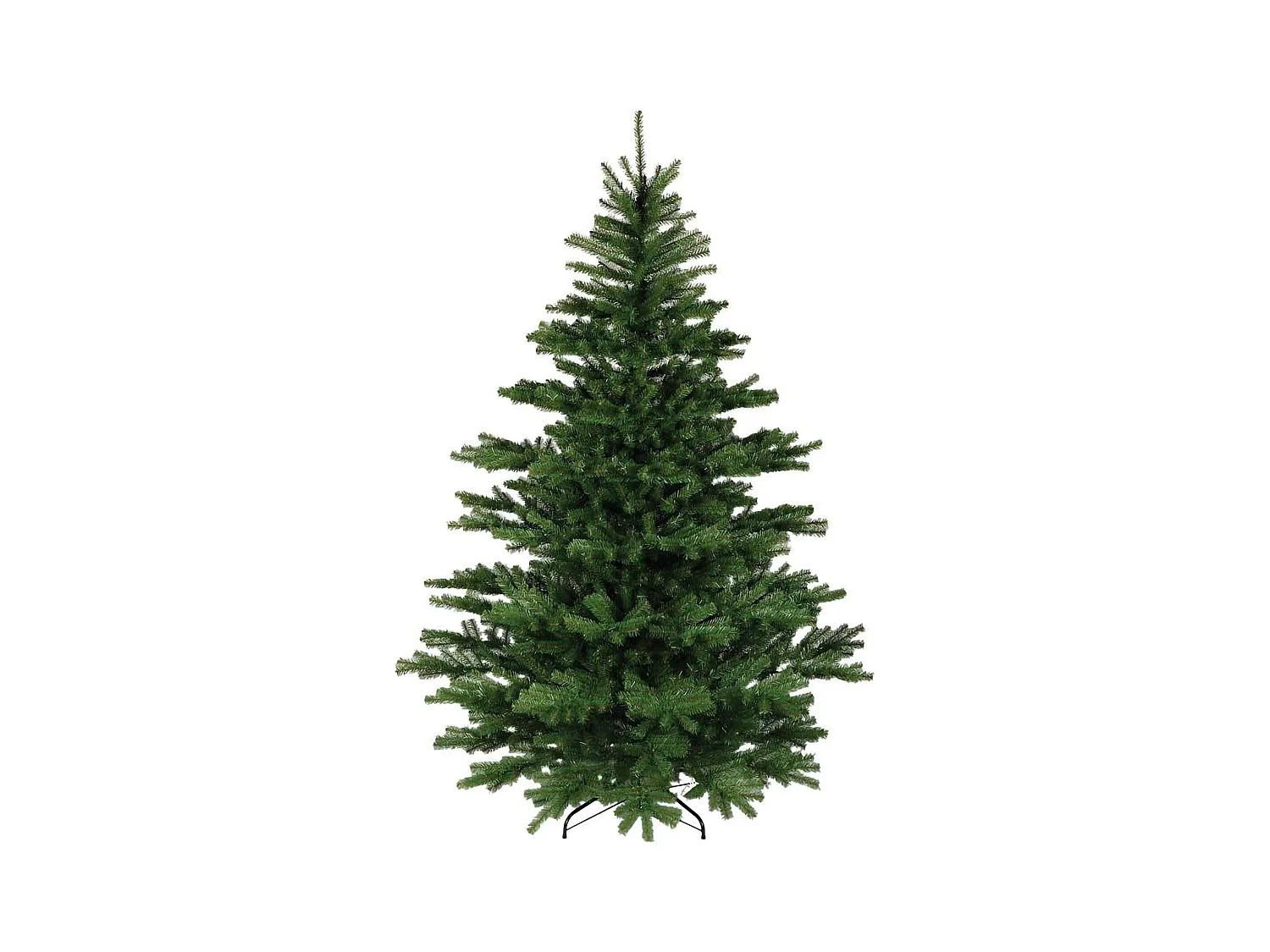 Sapin de Noël 150 cm Frosty, Pin artificiel, Arbre à effet réel, Sapin de Noël, 120x120 h150 cm, Vert