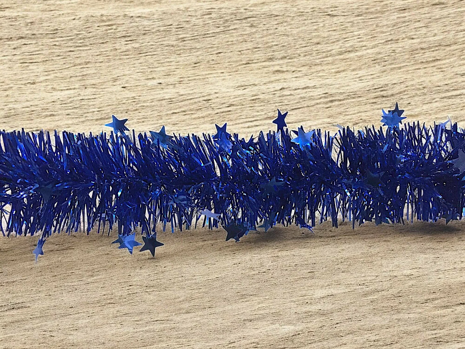 Décoration de Noël Dyoun, Ornement de Noël, Ornement de fête, Décoration festive, Made in Italy, 1000x8 h8 cm, Bleu