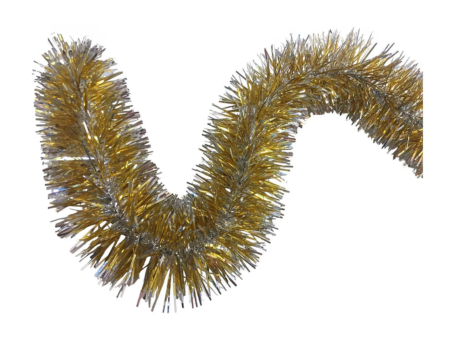 Decoração de Natal Dmccarth, Decoração de Natal, Enfeite de Natal, Decoração festiva, Fabricado em Itália, 1000x7 h7 cm, Dourado e Prateado