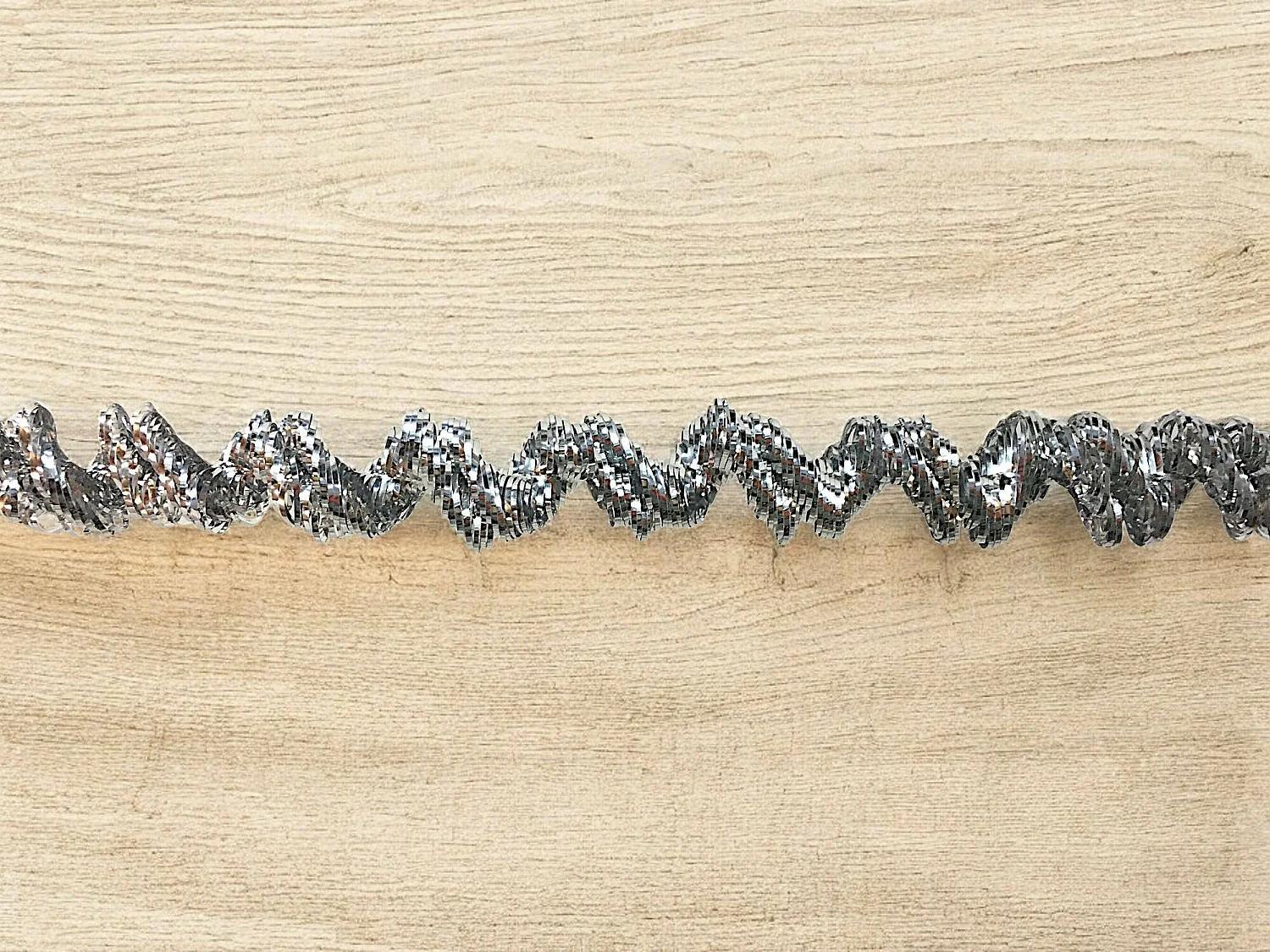 Décoration de Noël Ddunla, Ornement de Noël, Ornement de fête, Décoration festive, Made in Italy, 2000x7 h7 cm, Argent