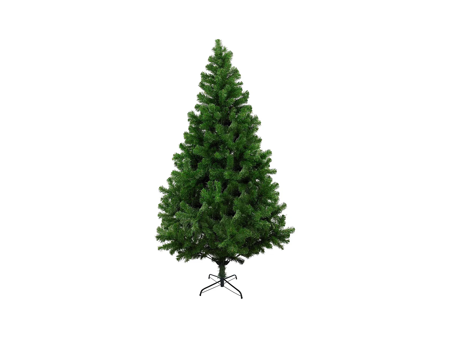 Kerstboom 180 cm Evergreen, Kunstgrenen, Boom met echt effect, Extra dikke kerstboom, 109x109 h180 cm, Groen