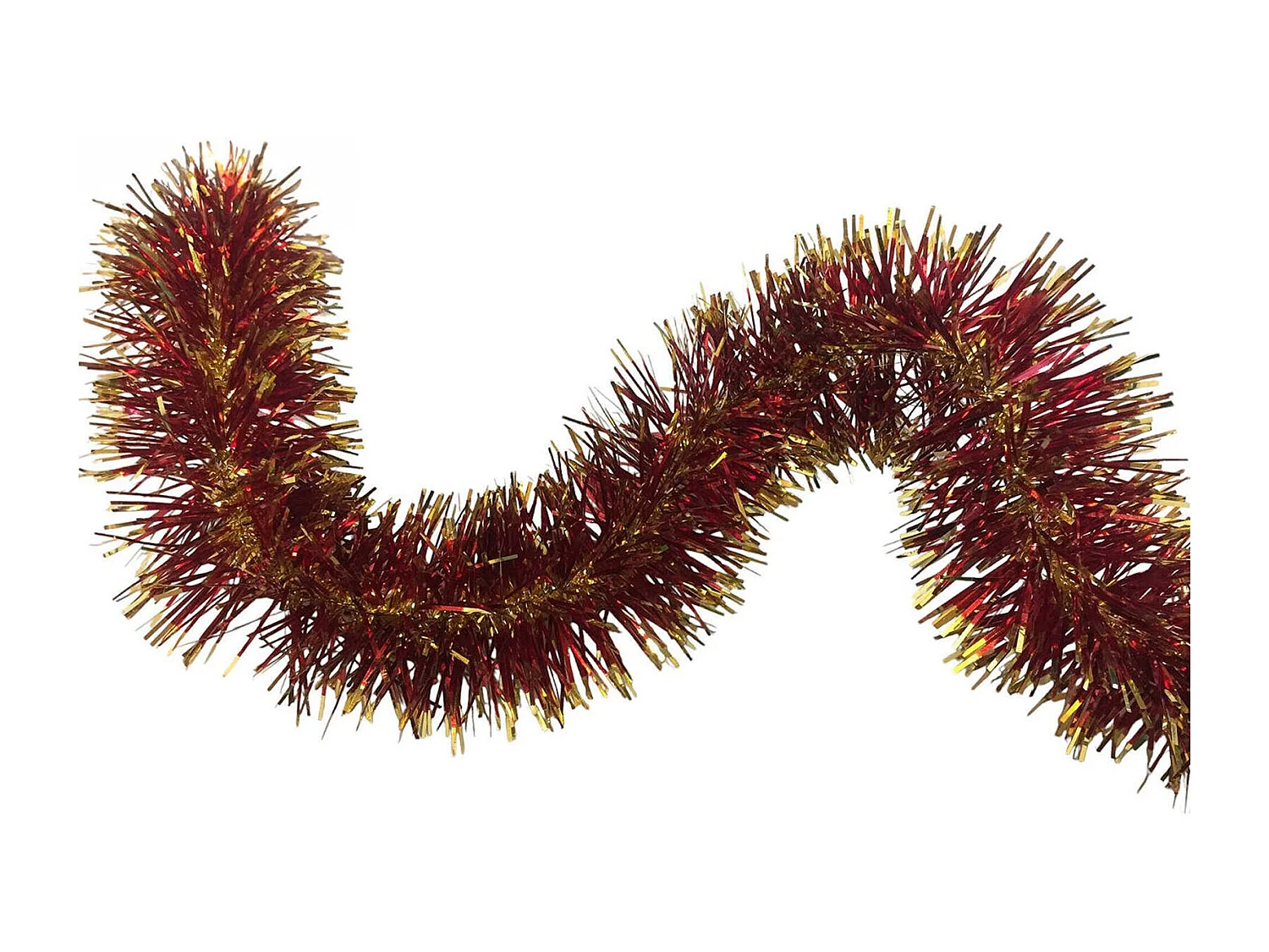 Decoração de Natal Dmccarth, Decoração de Natal, Enfeite de Natal, Decoração festiva, Fabricado em Itália, 1000x7 h7 cm, Vermelho e Dourado