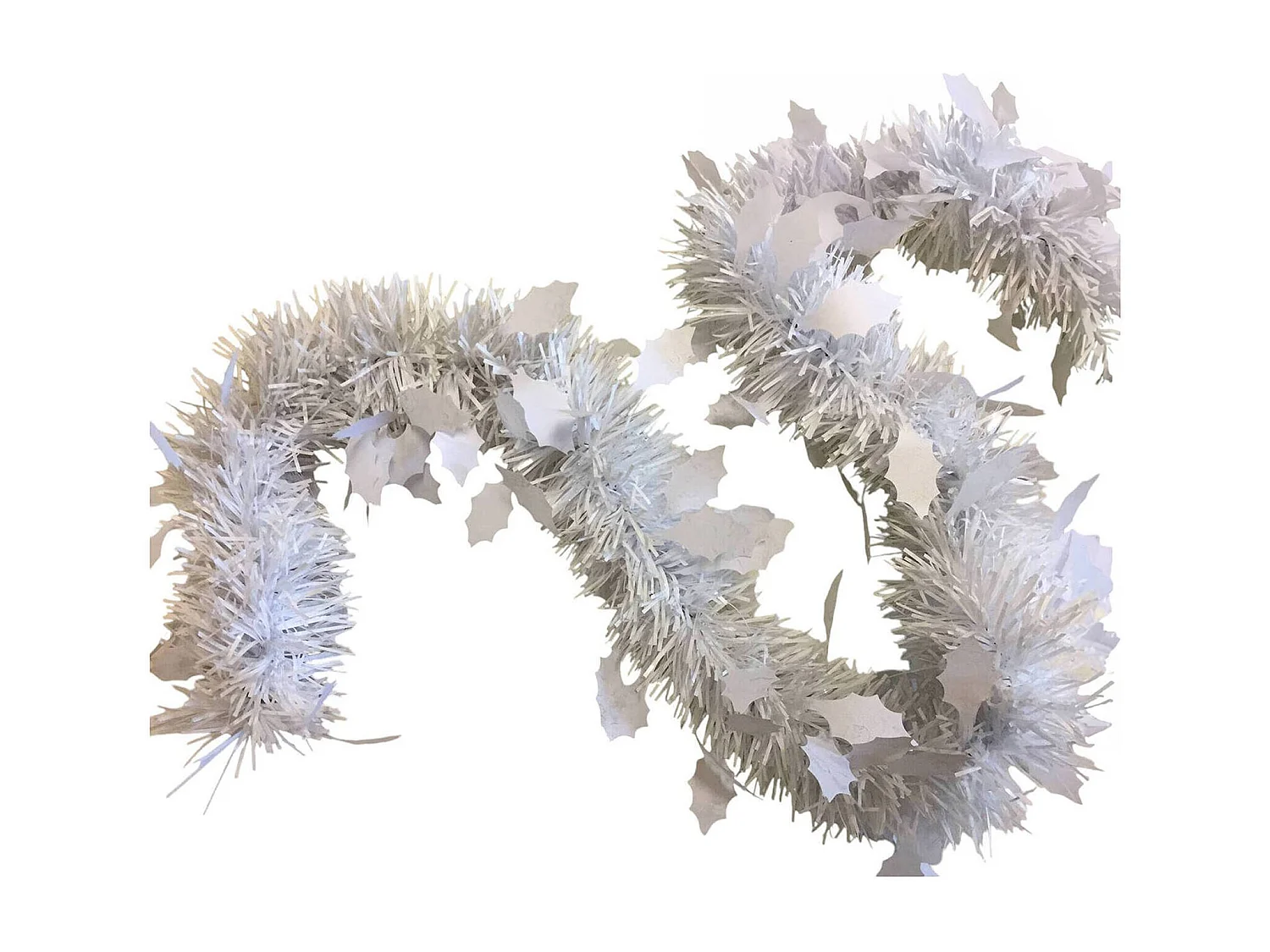 Weihnachtsdekoration Dlowr, Weihnachtsdekor, Weihnachtsornament, Festliche Dekoration, Made in Italy, 1000x8 h8 cm, WeiÃŸ