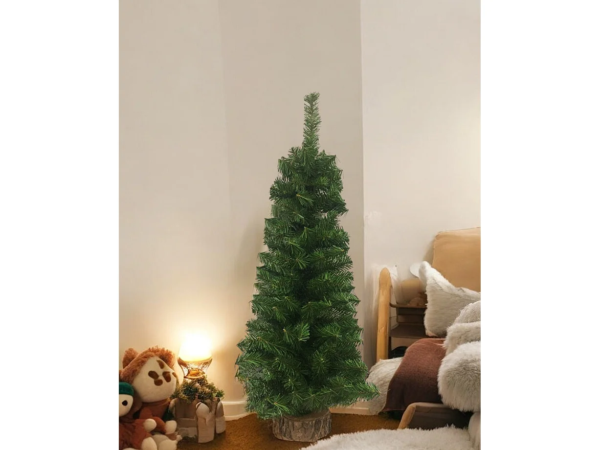 Sapin de Noël Merry, Pin artificiel, Arbre à effet réel, Sapin de Noël, Made in Italy, 40x40 h75 cm, Vert