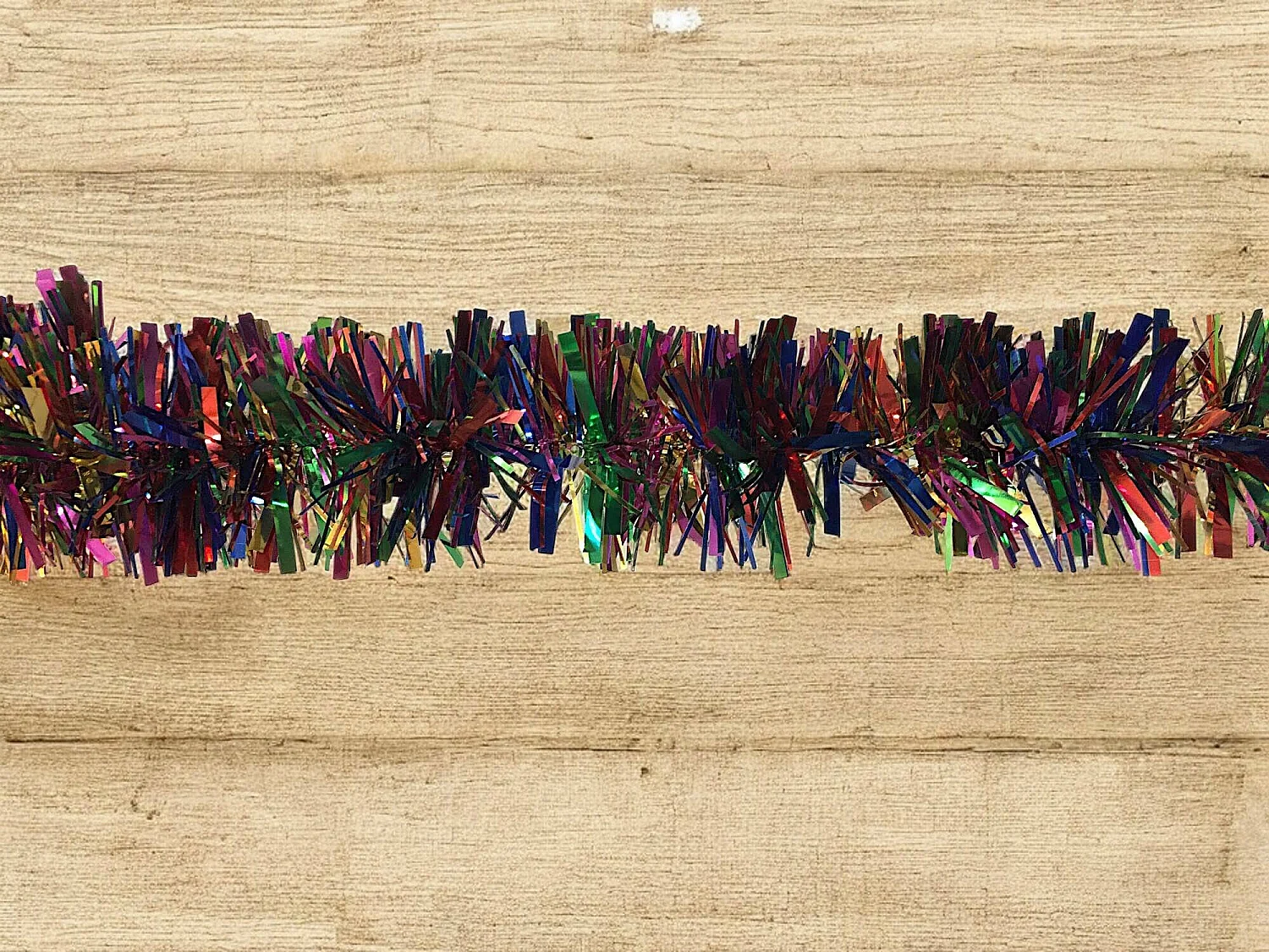 Décoration de Noël Dhatto, Ornement de Noël, Ornement de fête, Décoration festive, Made in Italy, 1000x8 h8 cm, Arc-en-ciel