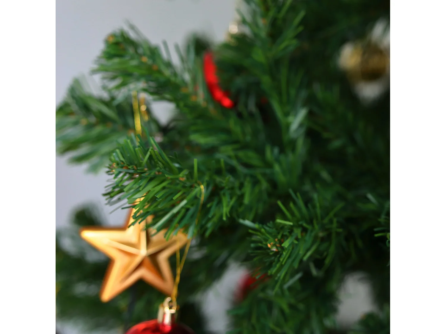 Sugarplum Kerstboom 210 cm, Kunstgrenen, Real effect boom, Extra dikke kerstboom, 109x109 h210 cm, Groen